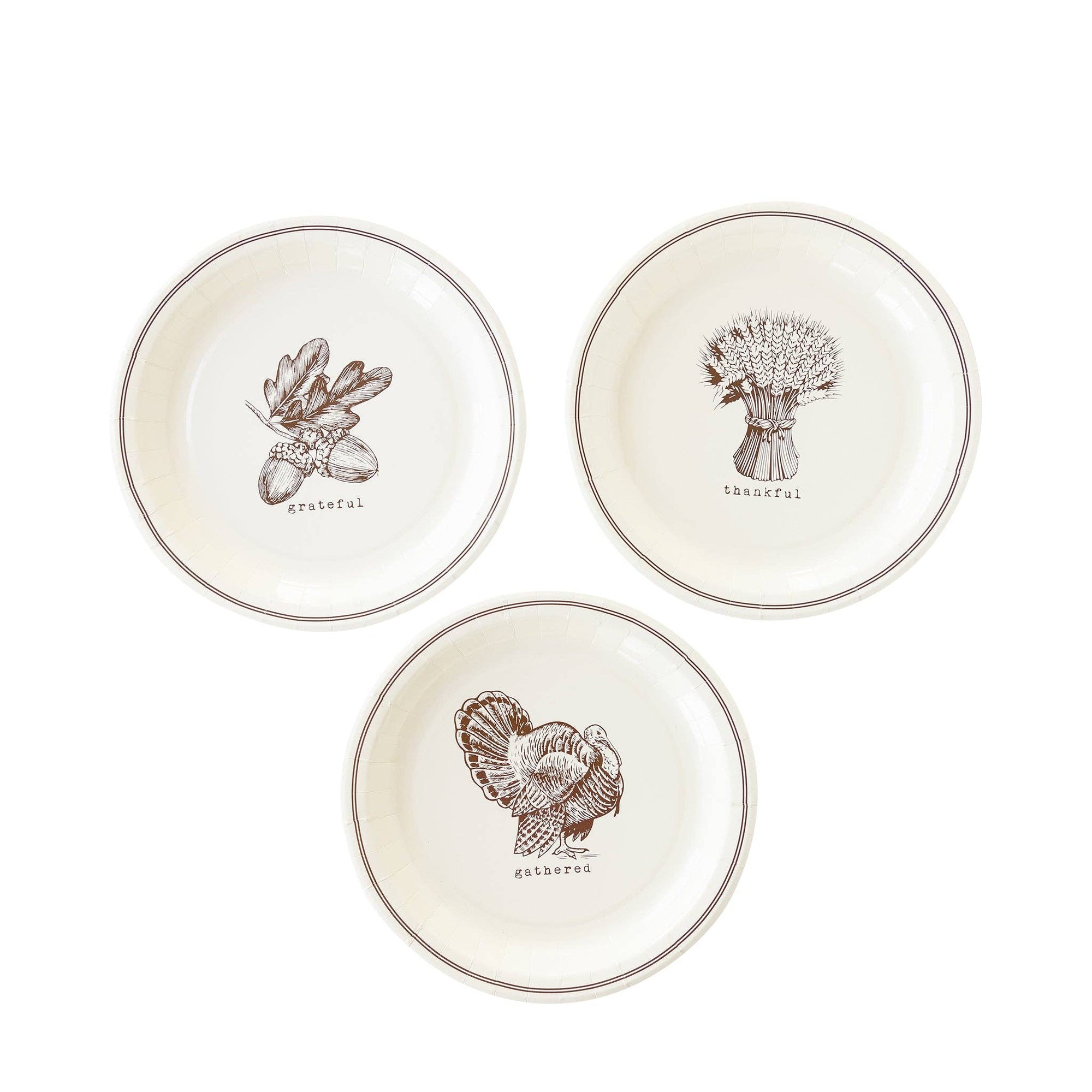 Harvest Icon Paper Plate Set - The Preppy Bunny