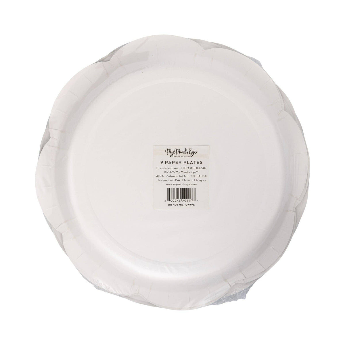 Christmas Lane Paper Plate Set - The Preppy Bunny