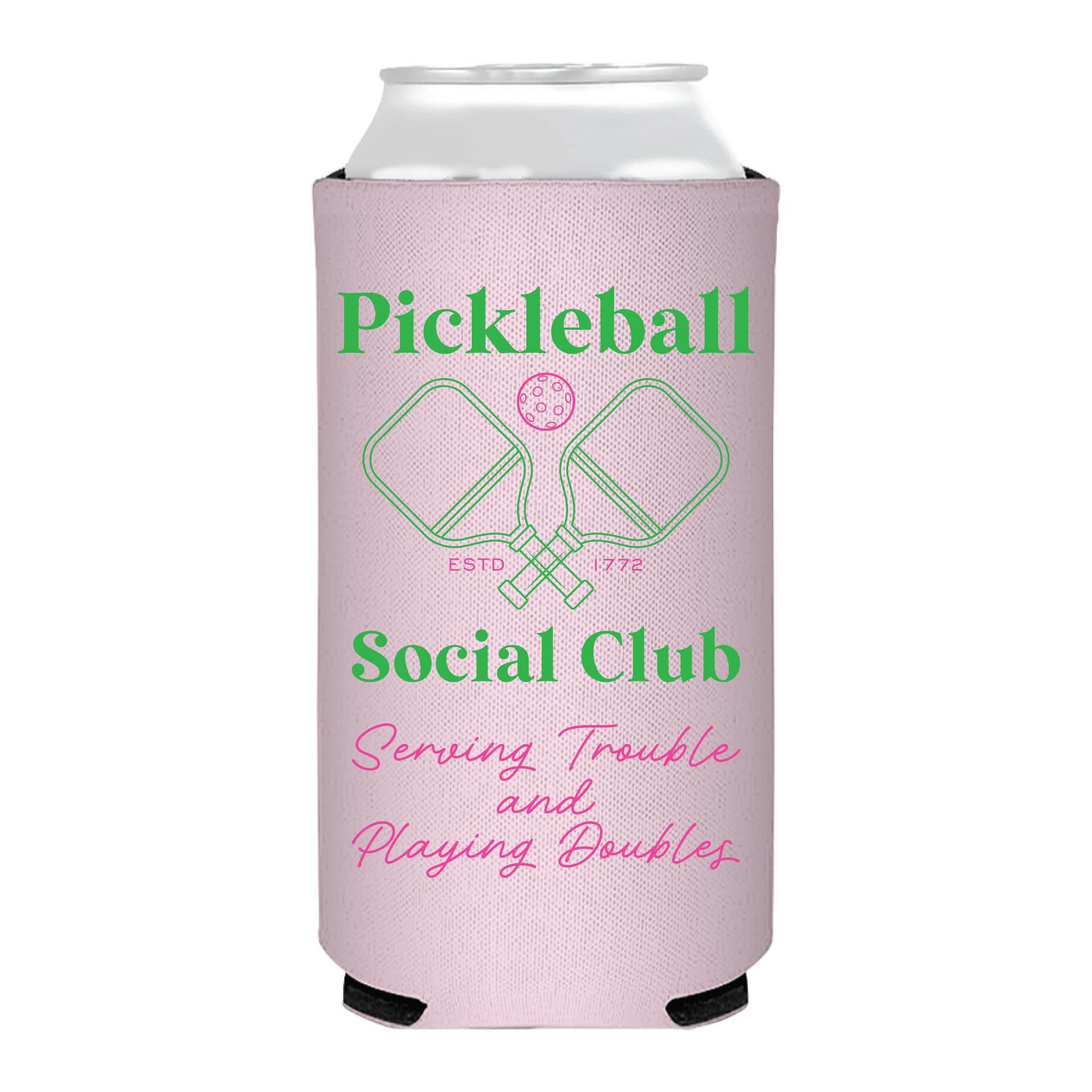 Pickleball Social Club Slim Can Cooler- Sports - The Preppy Bunny