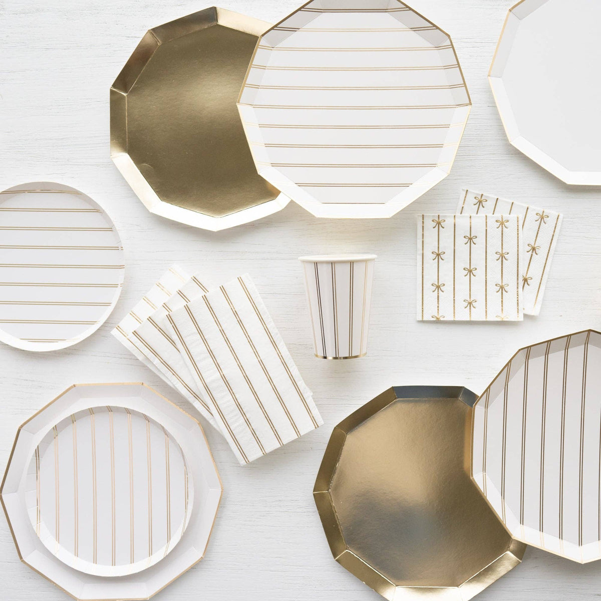 Gold Premium Dinner Plates, 10.75 in. (Set of 8)
