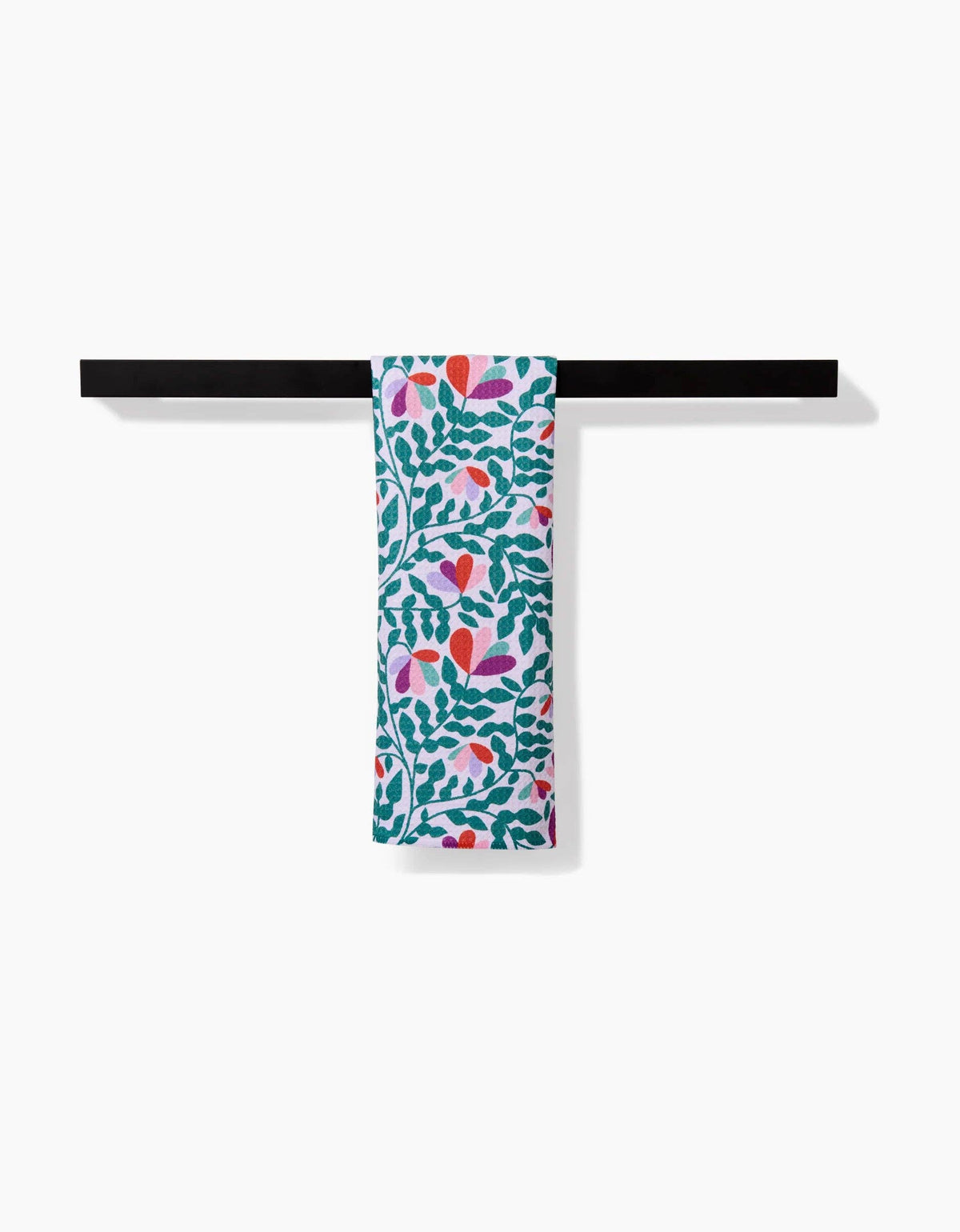 Spring Wavy Leaves Bar Towel by Geometry