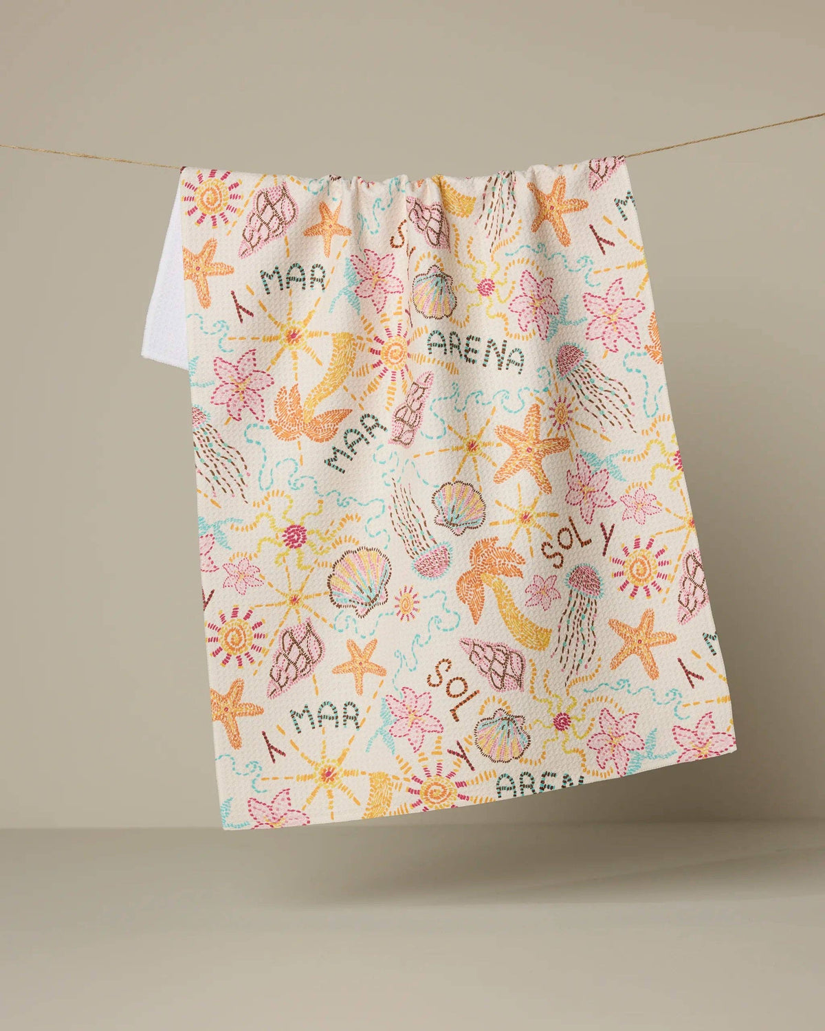 Sol y Mar Tea Towel by Geometry
