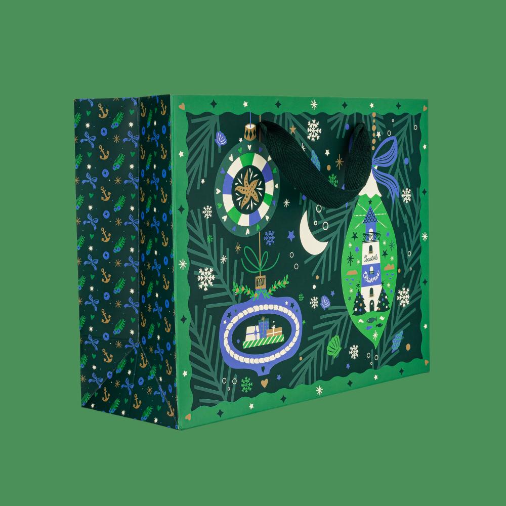 Coastal Christmas® Holiday Gift Bag - The Preppy Bunny