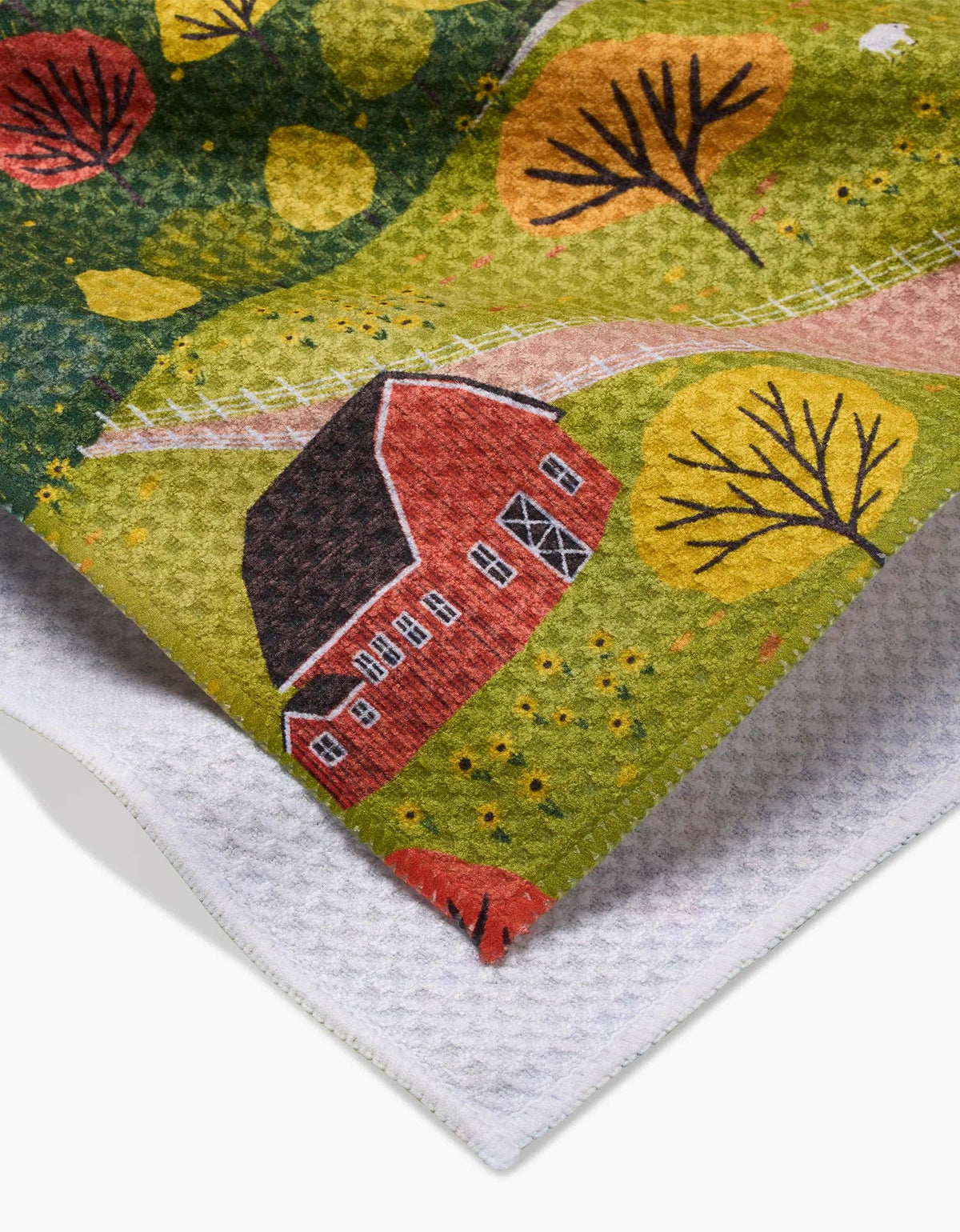 Fall Sunflower Cottage Tea Towel