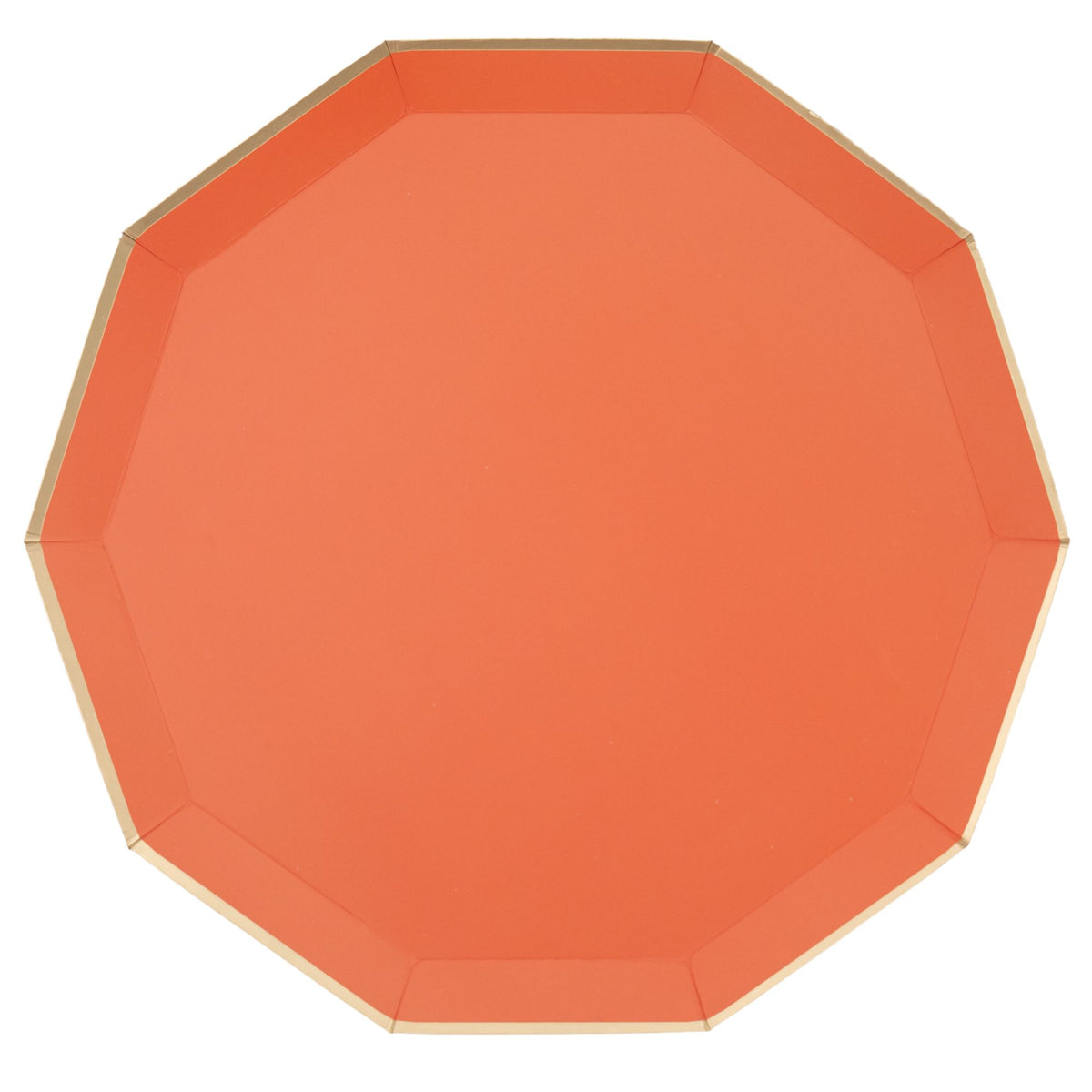 Orange Premium Paper Dinner Plates