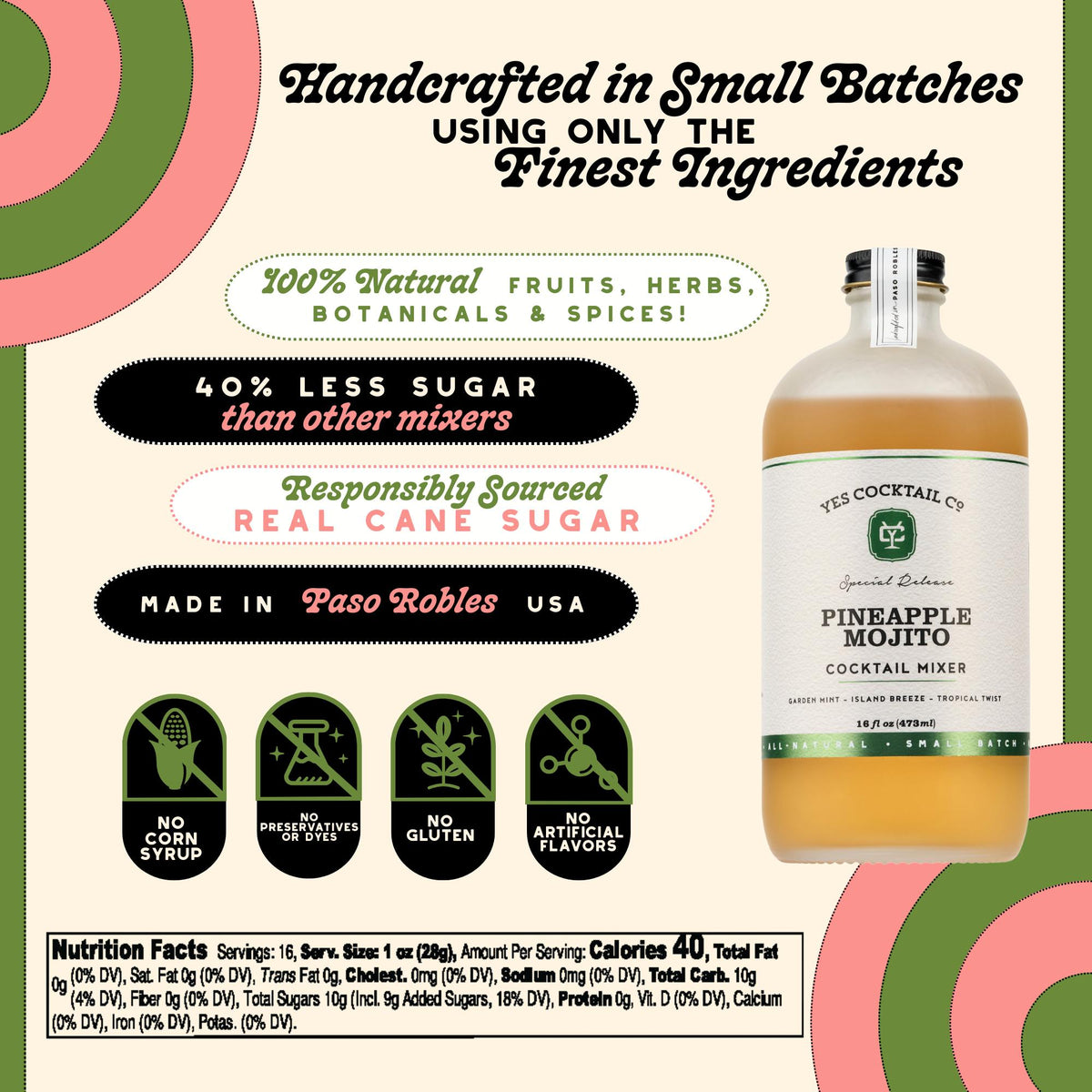 Pineapple Mojito Cocktail Mixer - The Preppy Bunny