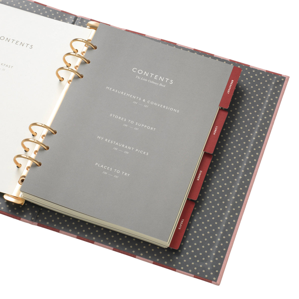 Recipe Binder-Folio - Cabana Pink