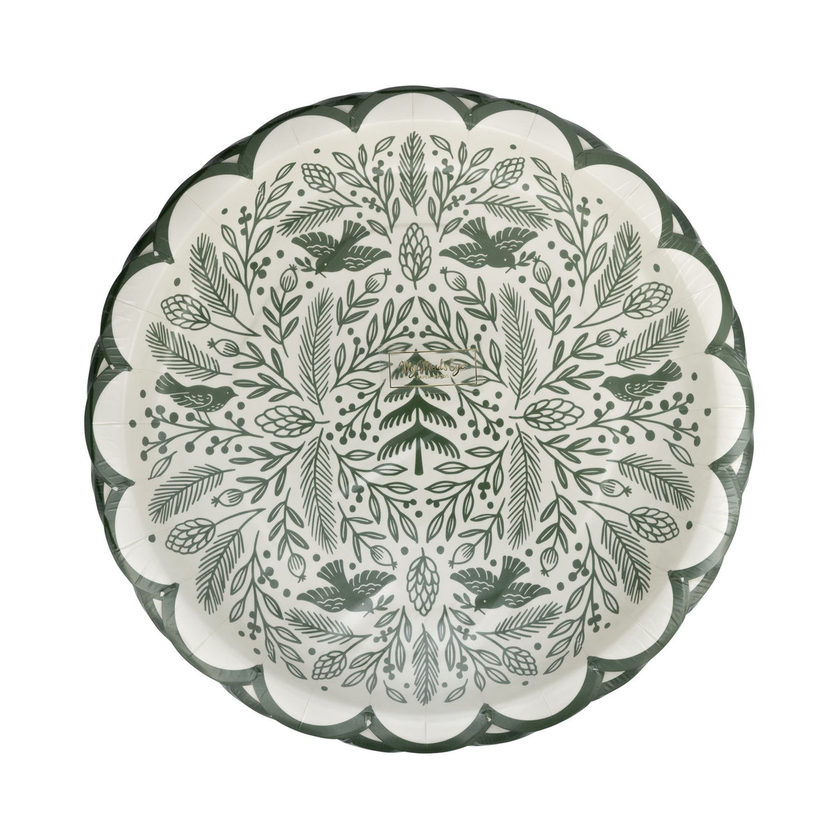 Woodland Scalloped 10&quot; Paper Plates