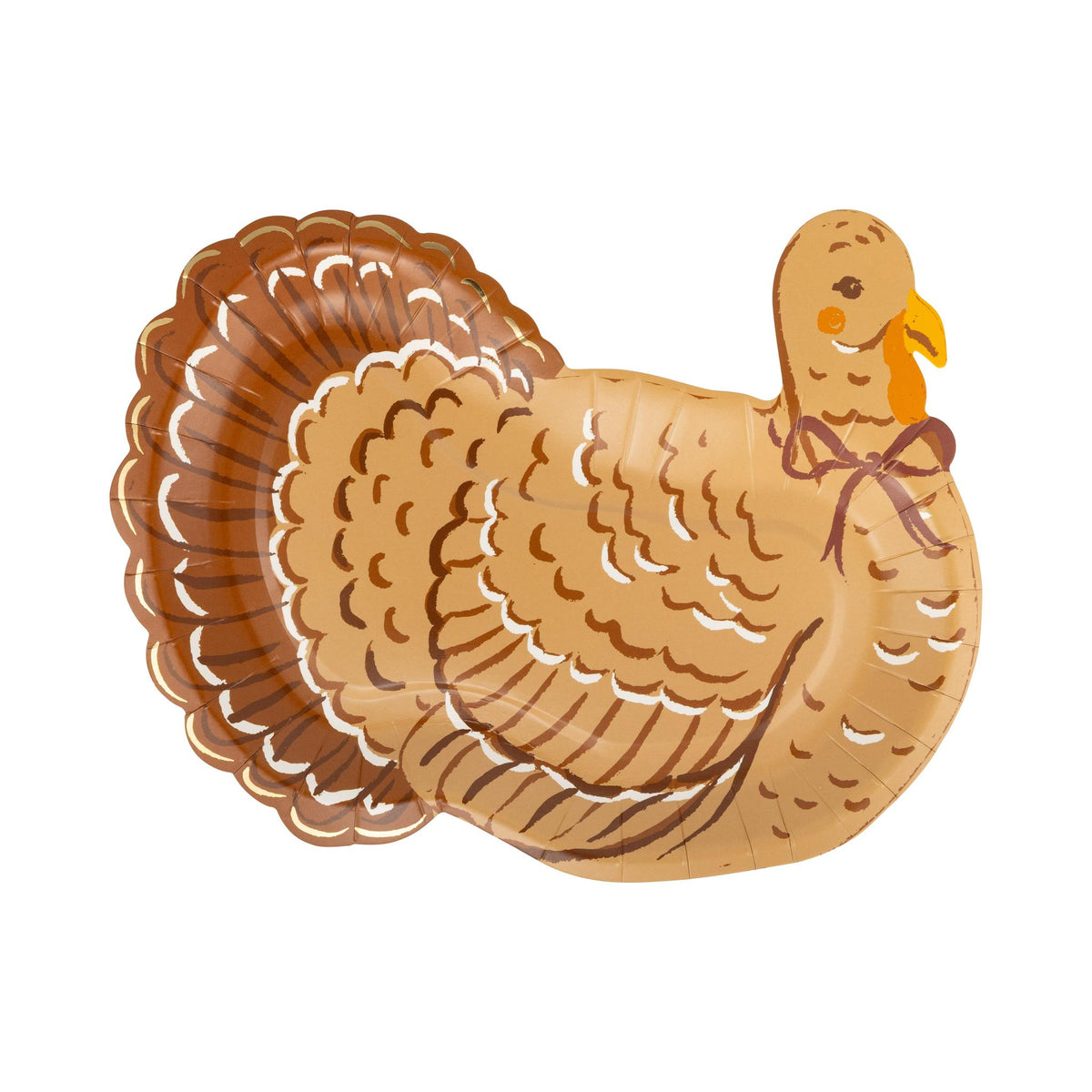 Harvest Turkey Shaped Paper Plates