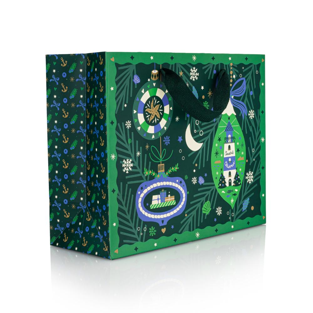 Coastal Christmas® Holiday Gift Bag - The Preppy Bunny