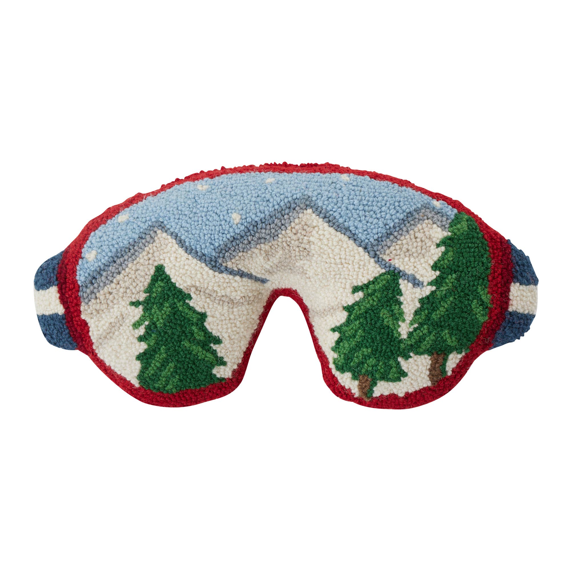 Shaped Ski Goggles Hook Pillow - The Preppy Bunny