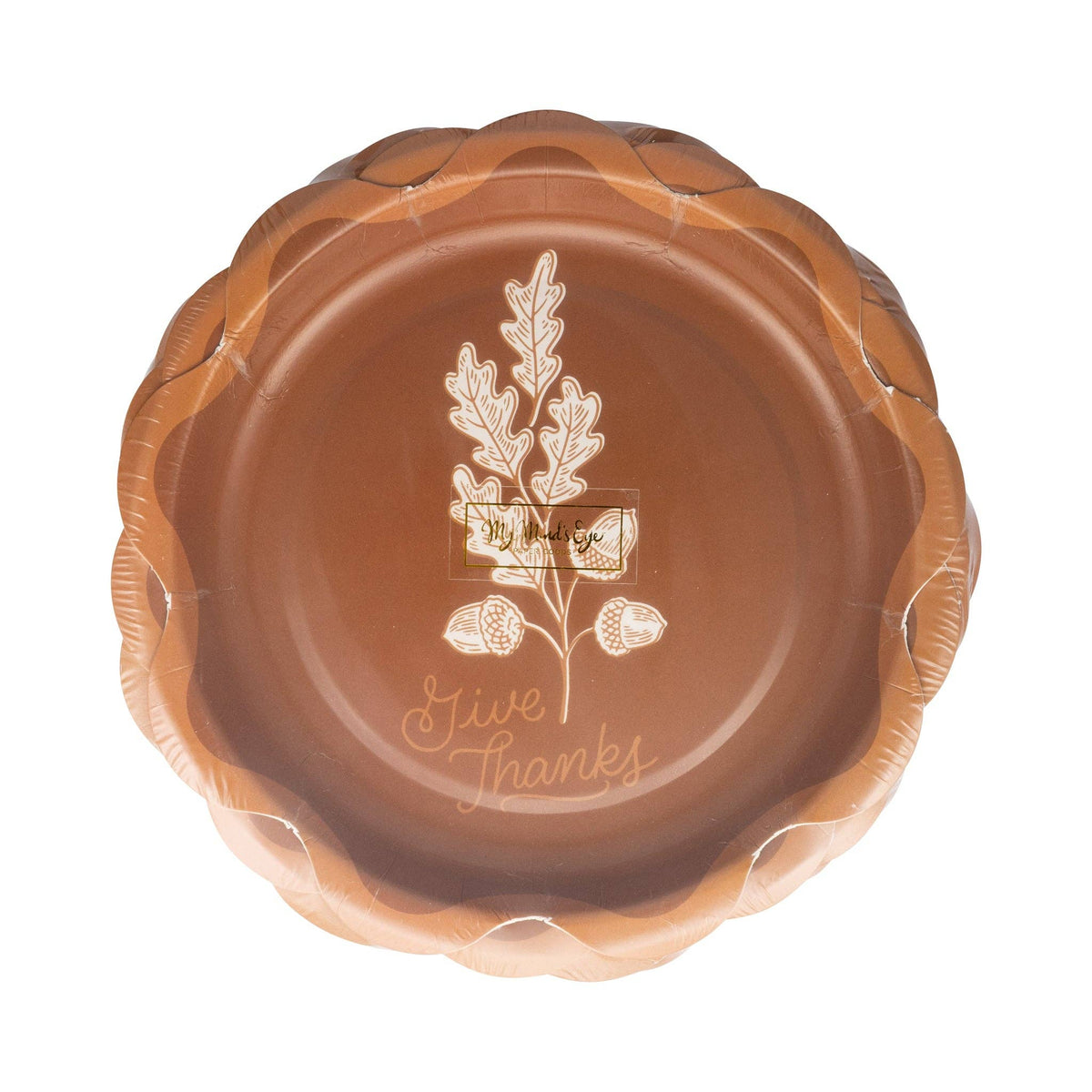 Give Thanks Dessert Paper Plates - The Preppy Bunny