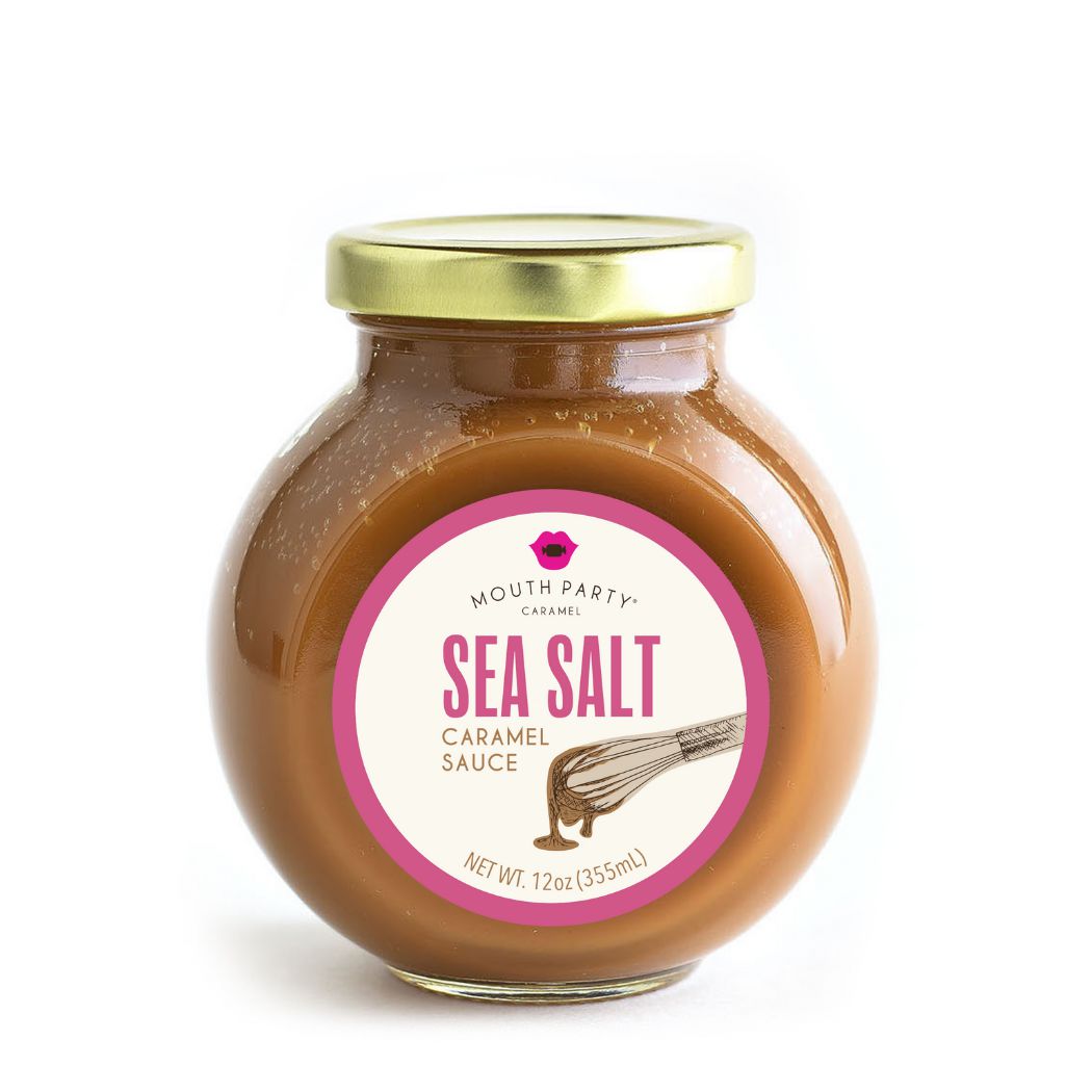 Sea salt caramel sauce 12oz jar - The Preppy Bunny