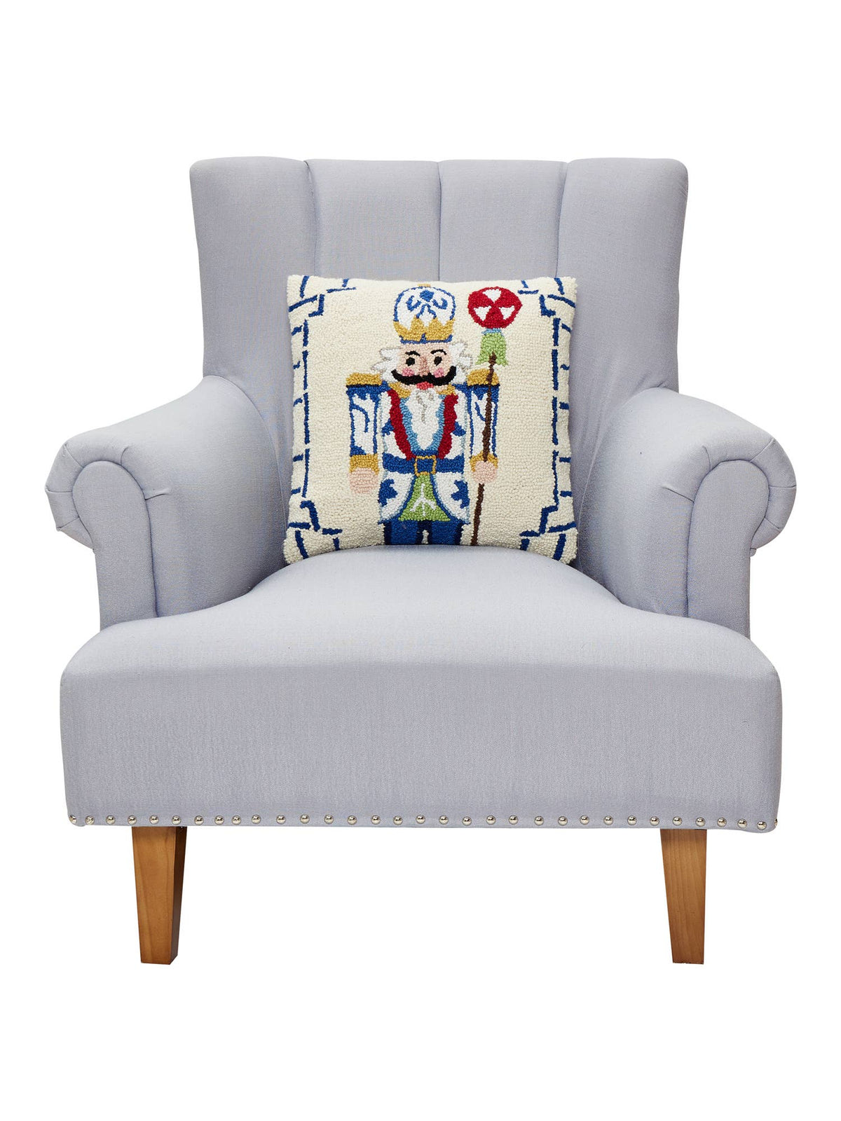 Chinoiserie Nutcracker Hook Pillow - The Preppy Bunny
