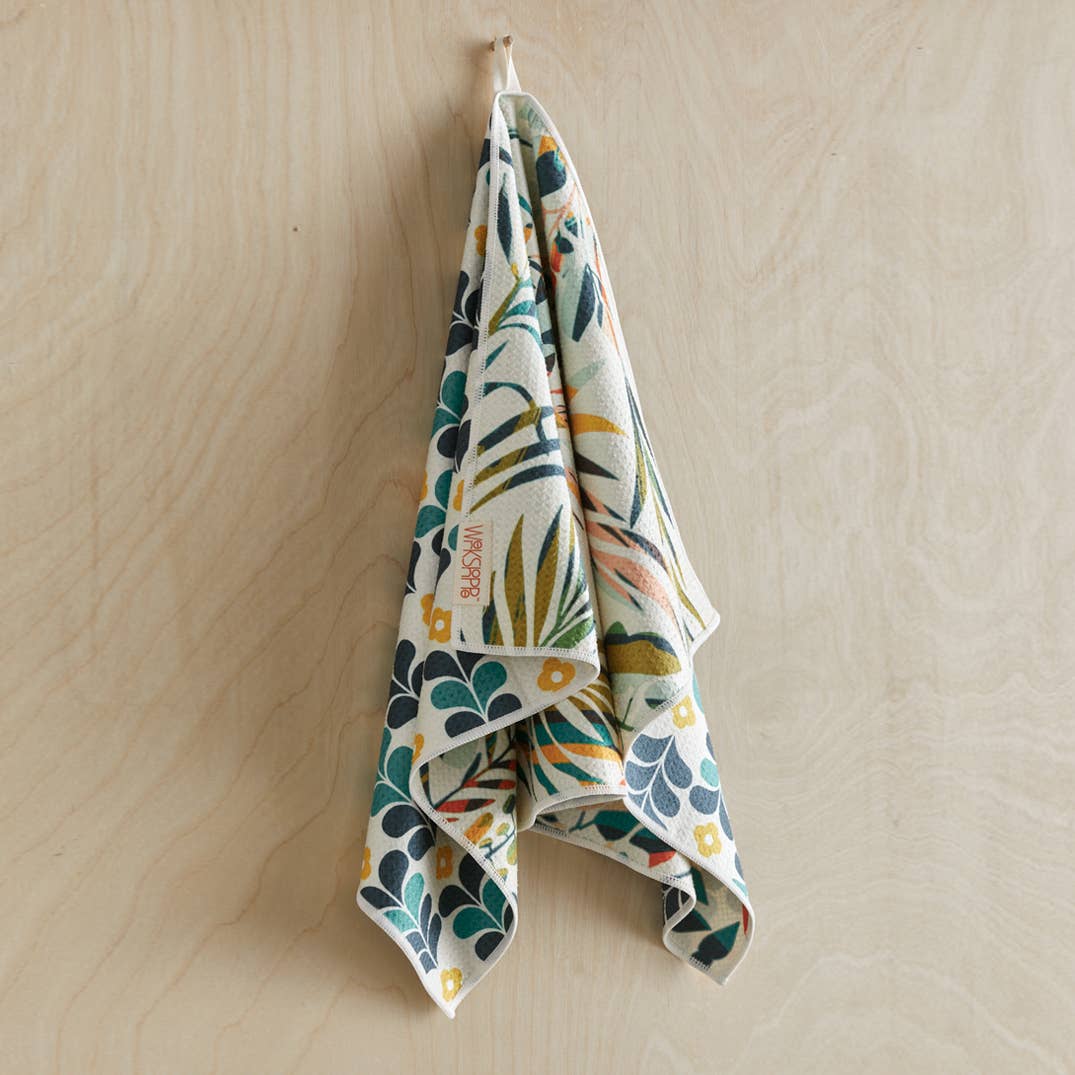 Colorful Leaves | Microfiber Kitchen Dish Towel - The Preppy Bunny
