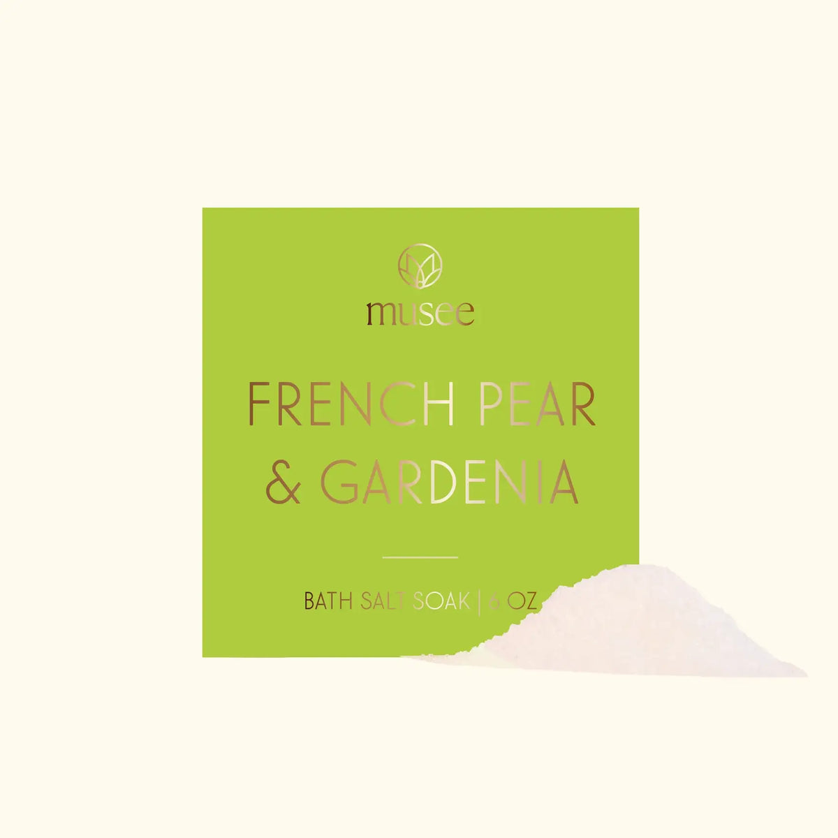 French Pear &amp; Gardenia Mini Bath Salt Soak