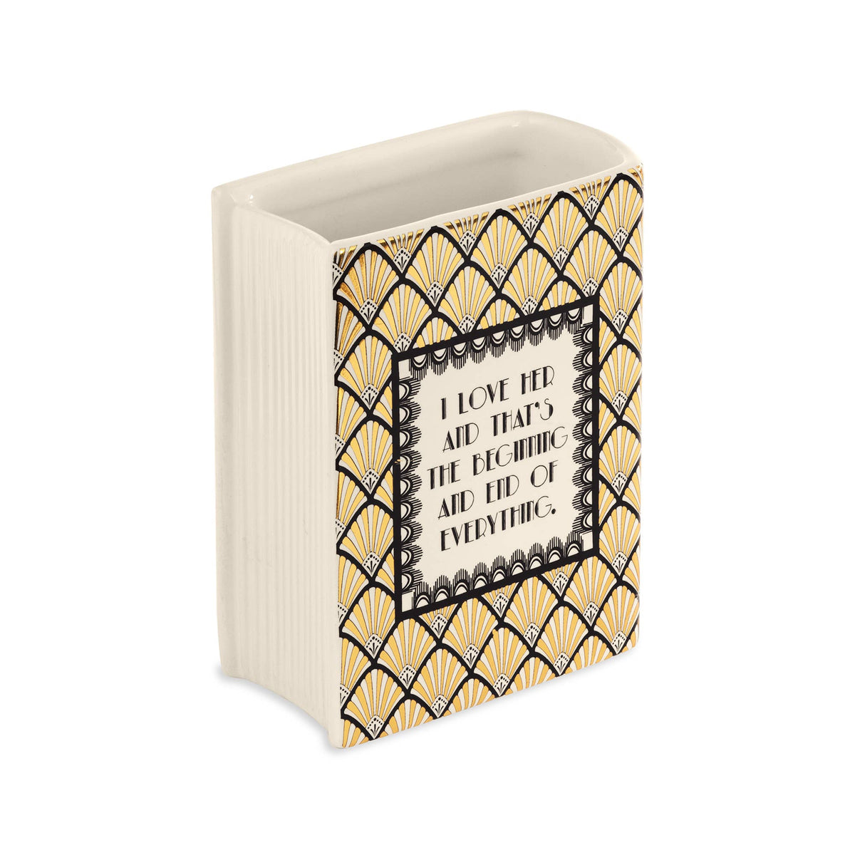 Great Gatsby Small Book Vase - The Preppy Bunny