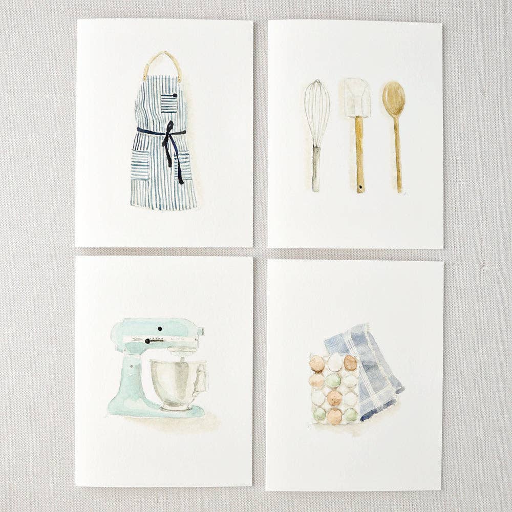 Baking notecard set - The Preppy Bunny
