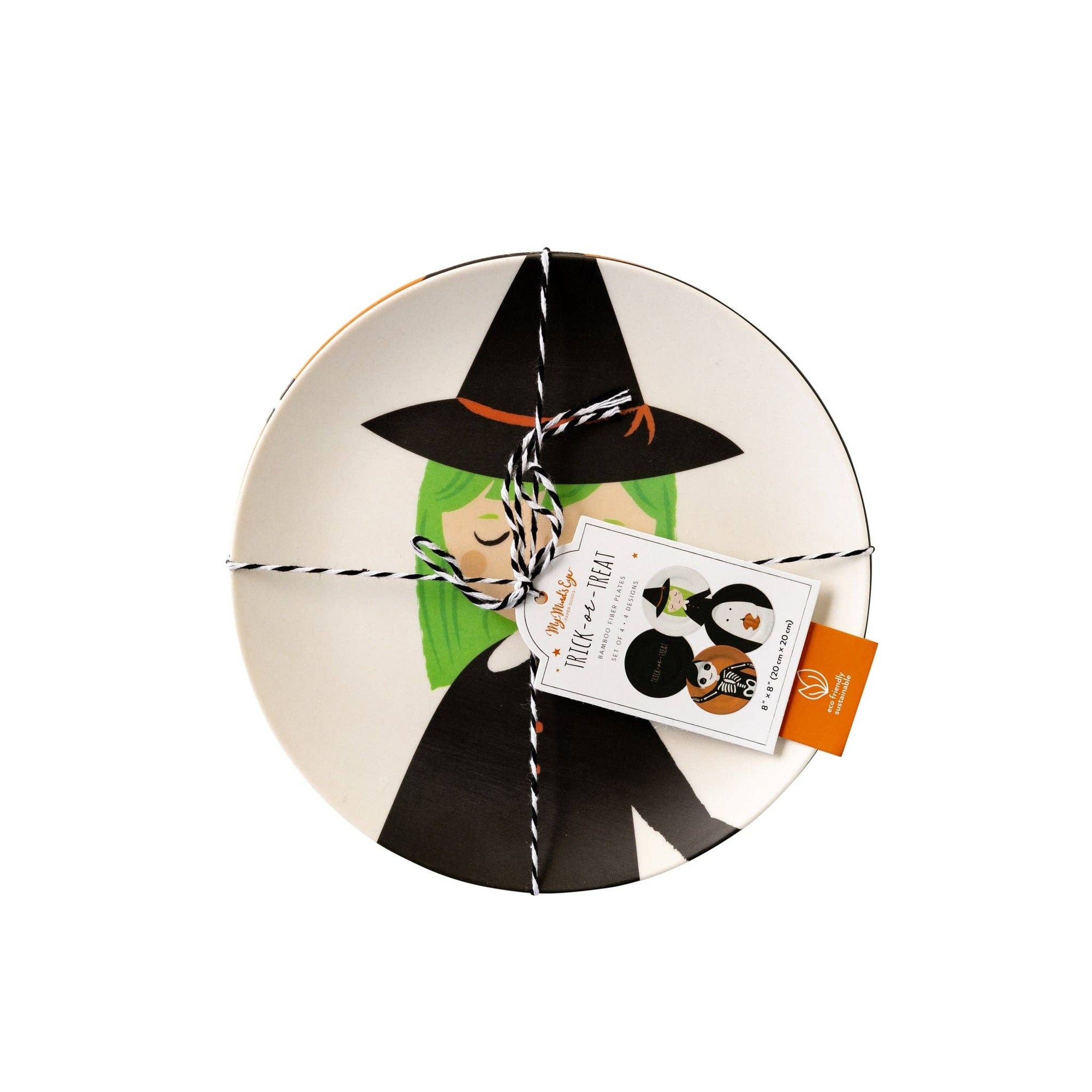 Trick or Treaters Reusable Bamboo Plate Set - The Preppy Bunny