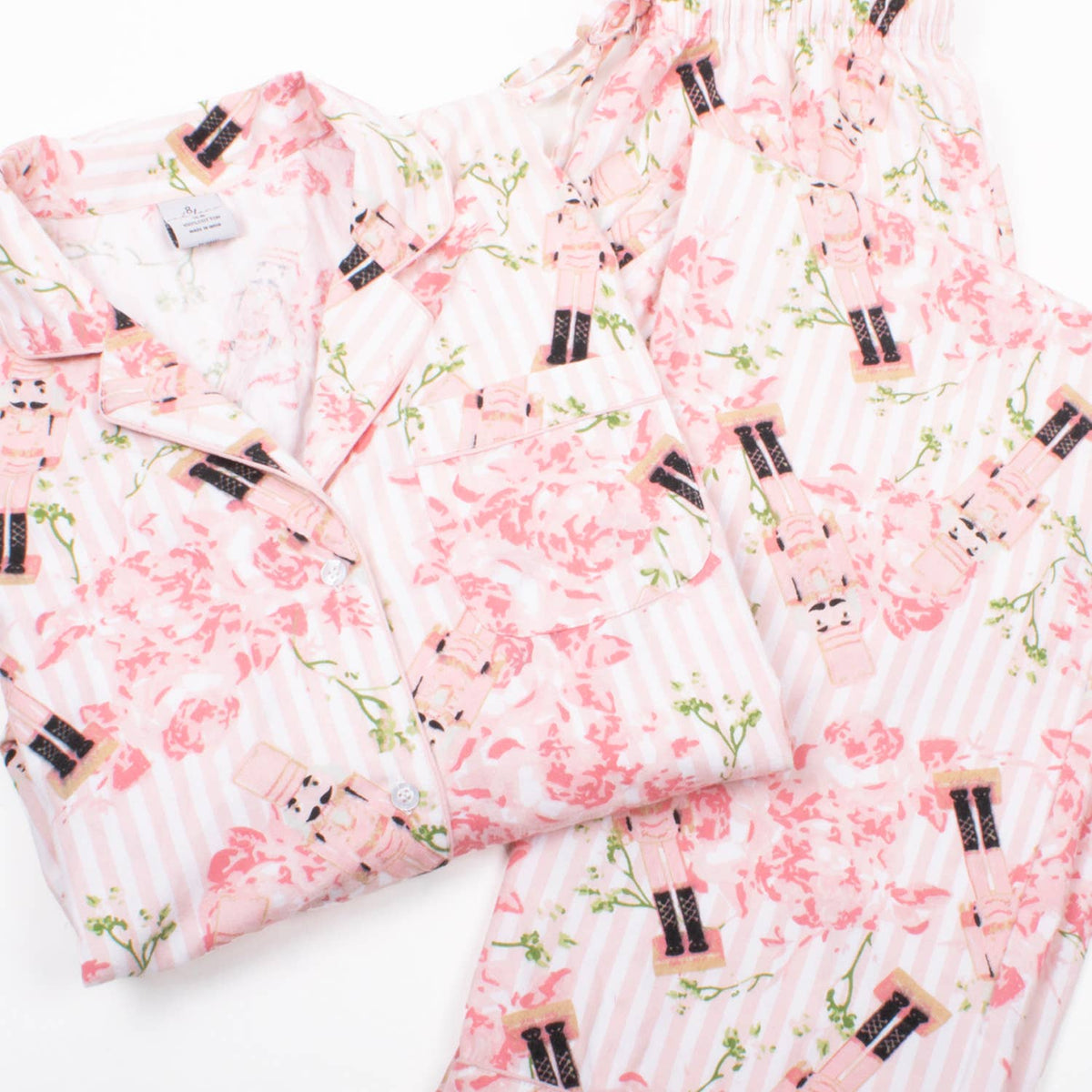 Nutcracker Rose Flannel PJ Set