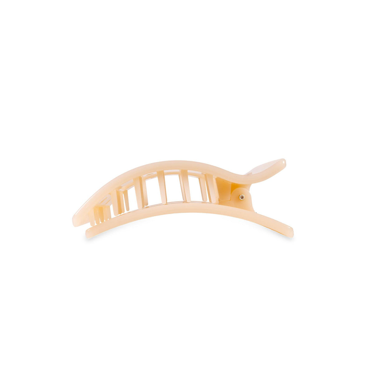 Flat Rectangle Hair Clip | Small | Almond Beige