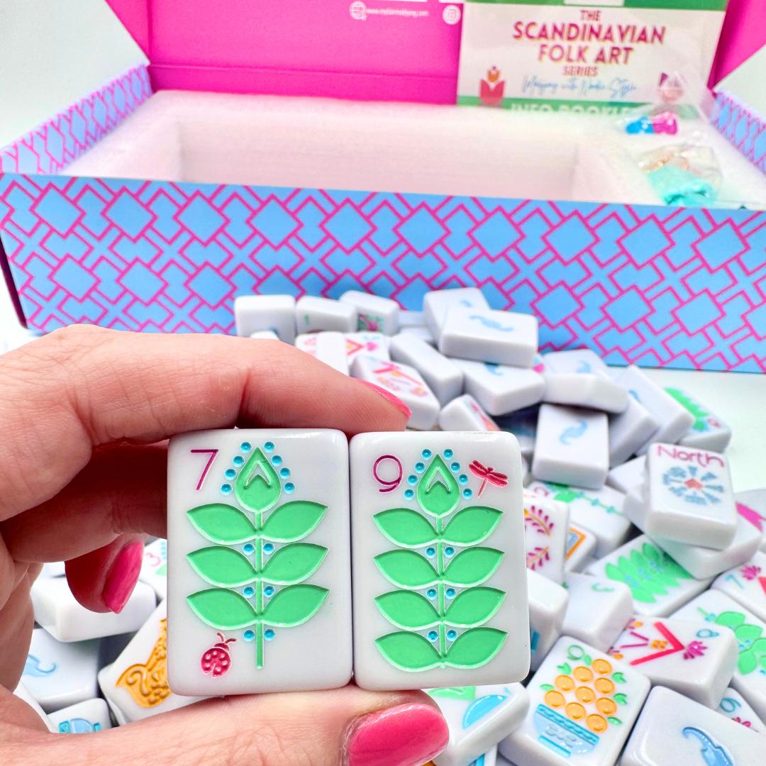 THE SCANDINAVIAN FOLK ART SERIES | Mahjong with Nordic Style - The Preppy Bunny