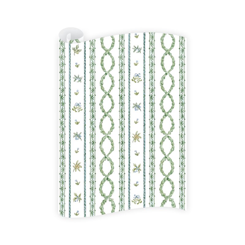 Jardin de Noel Wrapping Paper Roll - The Preppy Bunny