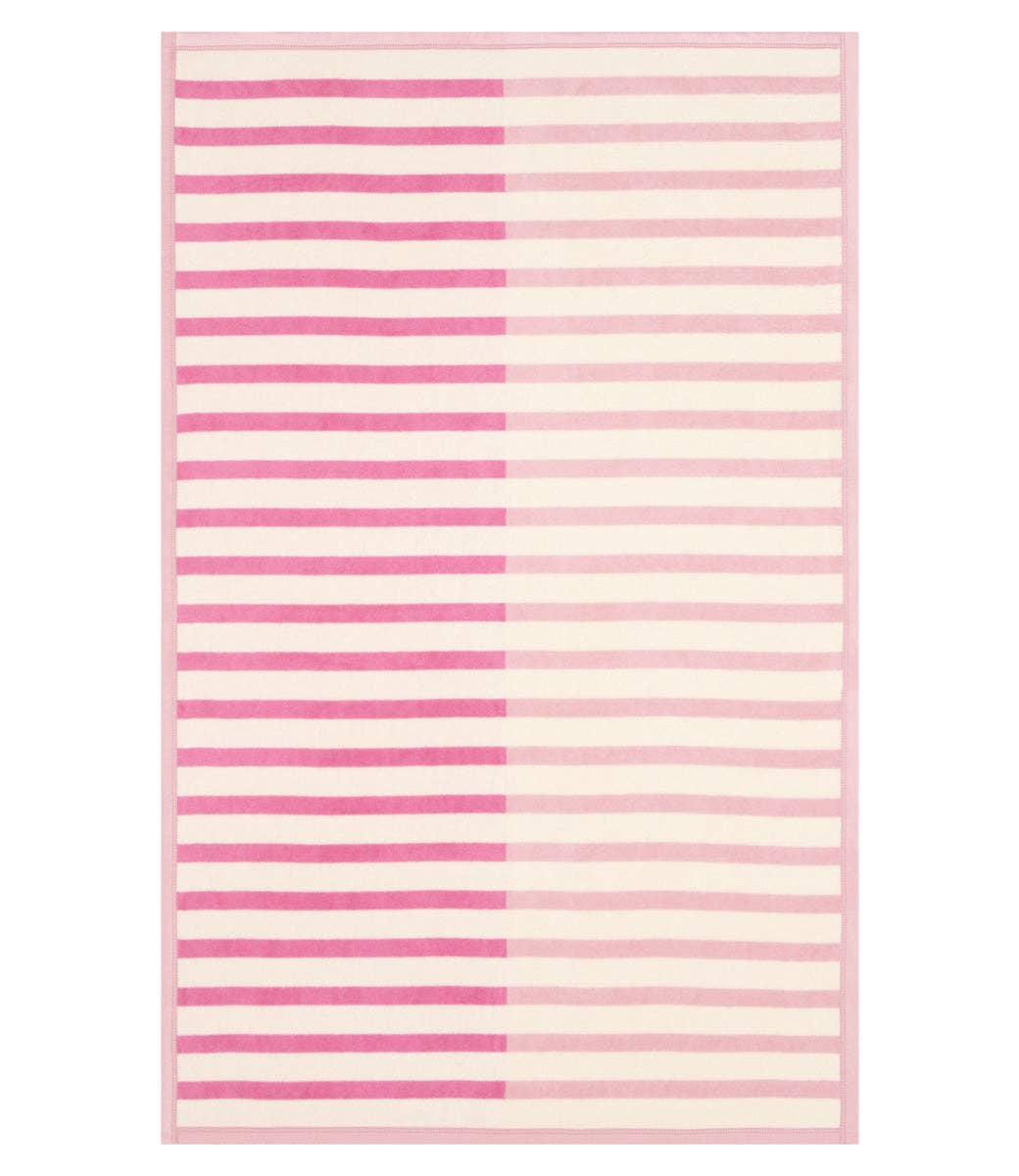 Breton Stripe Bubblegum Midi Blanket