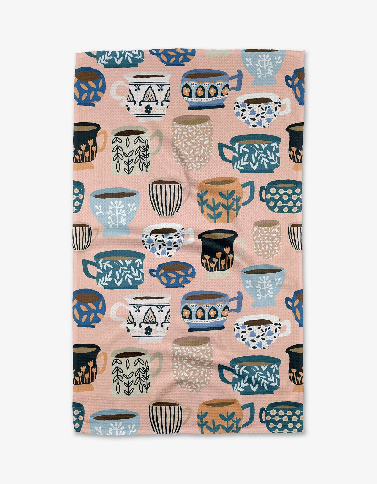 Les Tasses Tea Towel by Geometry