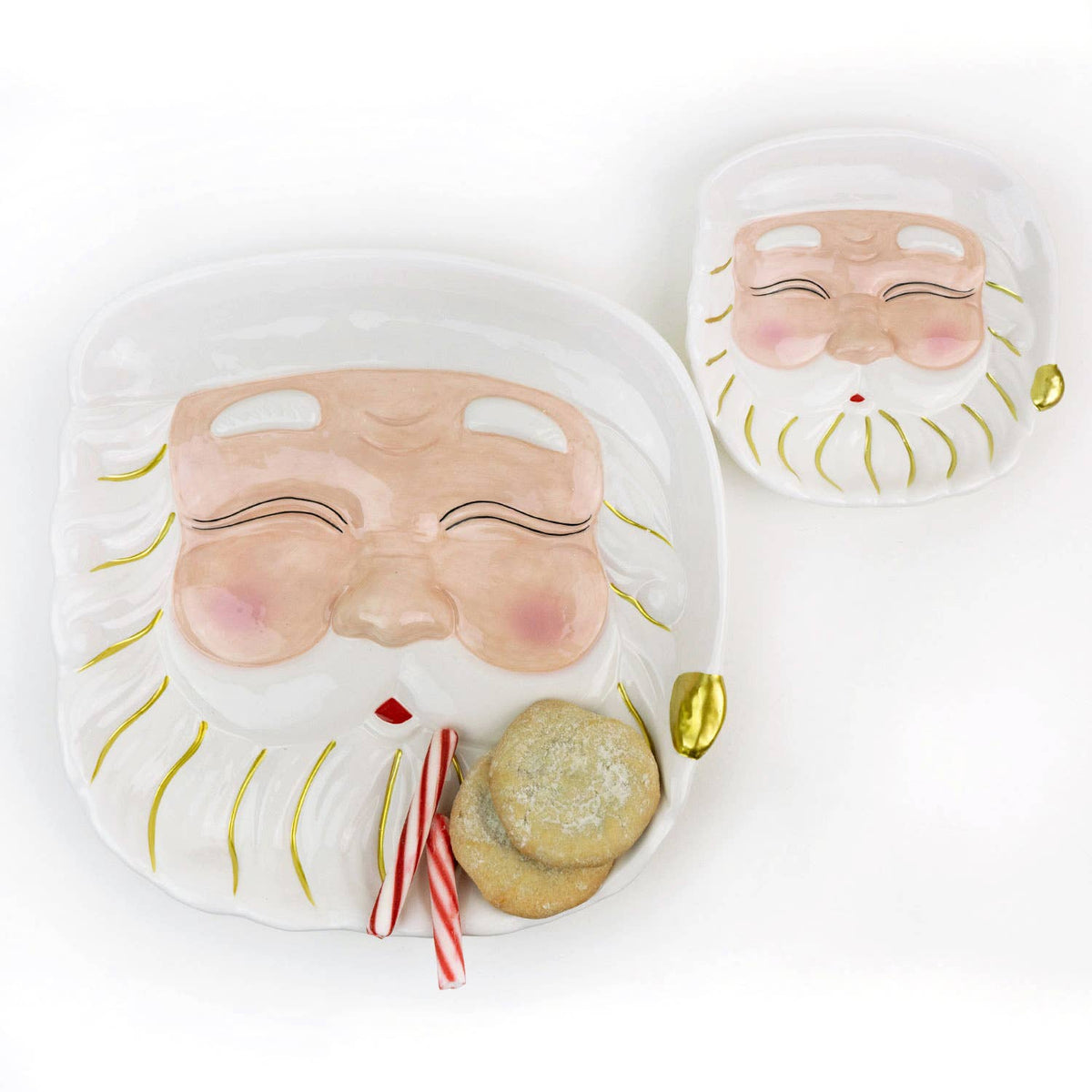 White Hat Santa Platter