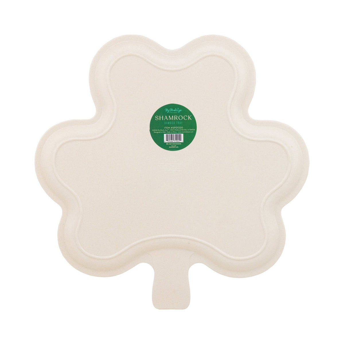 Gingham Shamrock Bamboo Tray - The Preppy Bunny