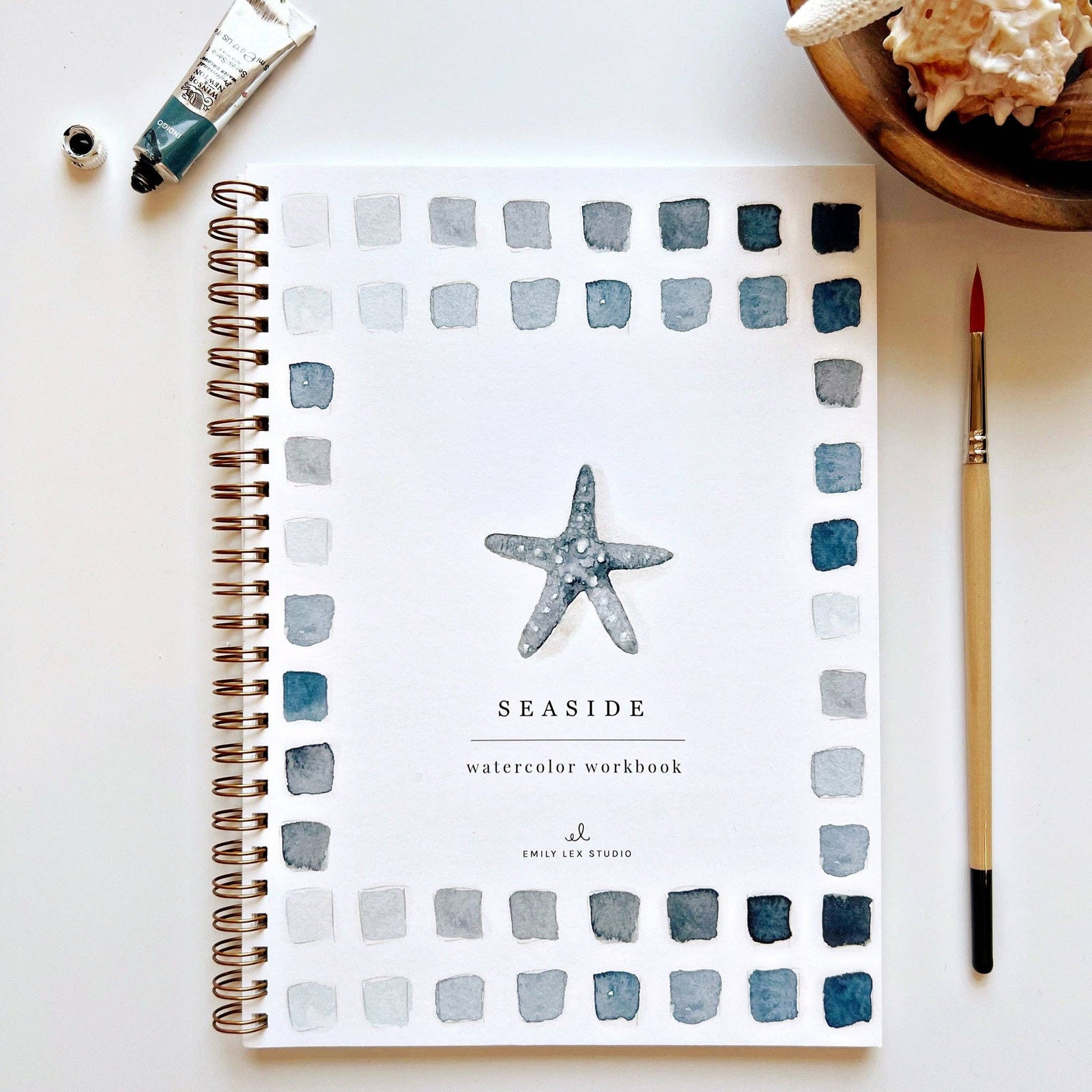 Seaside Watercolor Workbook - The Preppy Bunny