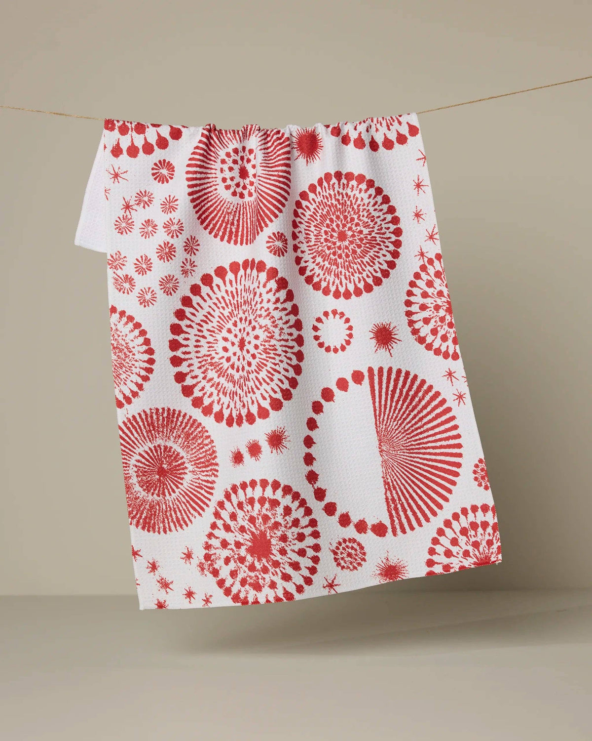 Freedom Sparks Blue Tea Towel by Geometry
