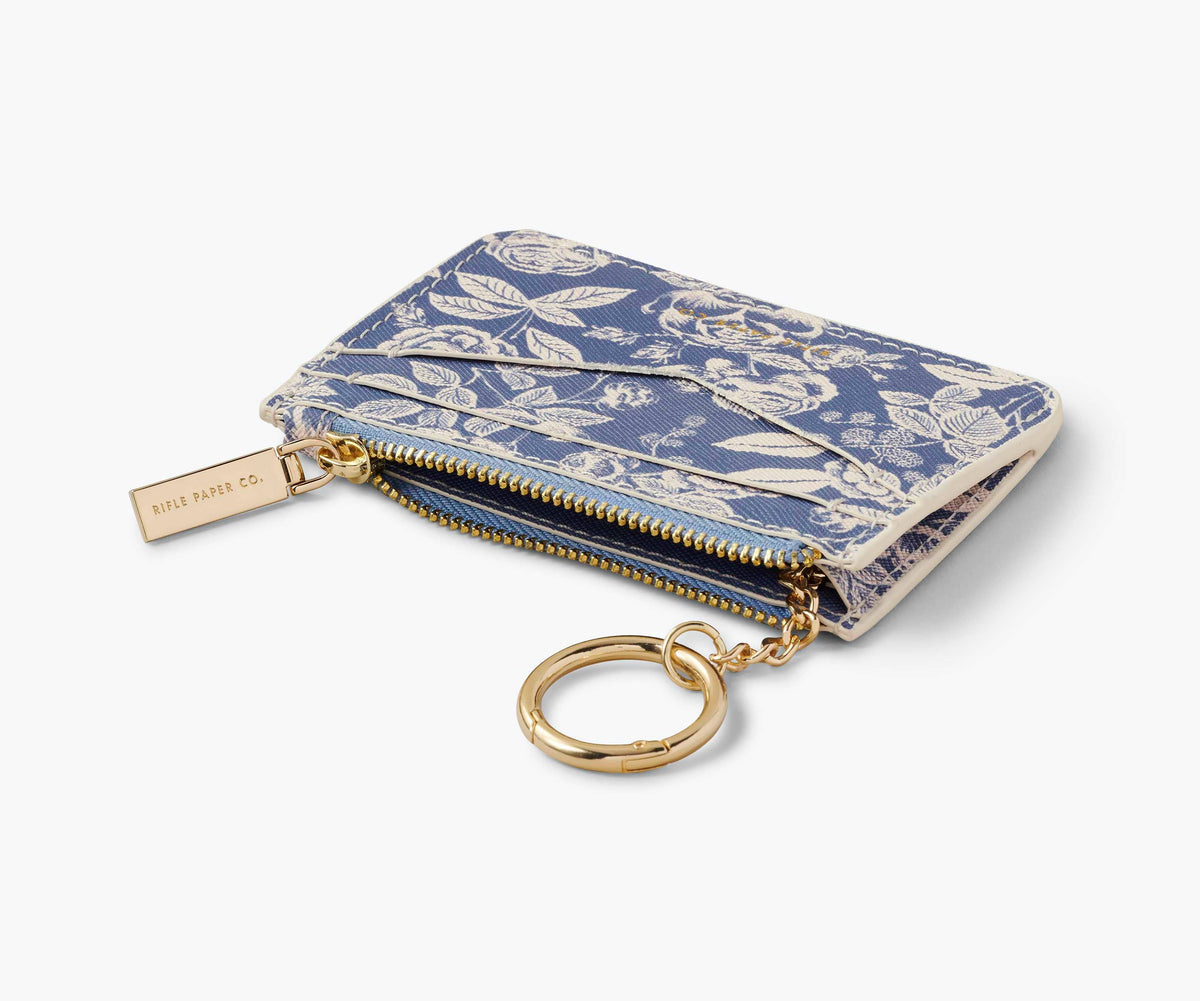 English Rose Key Ring Card Case