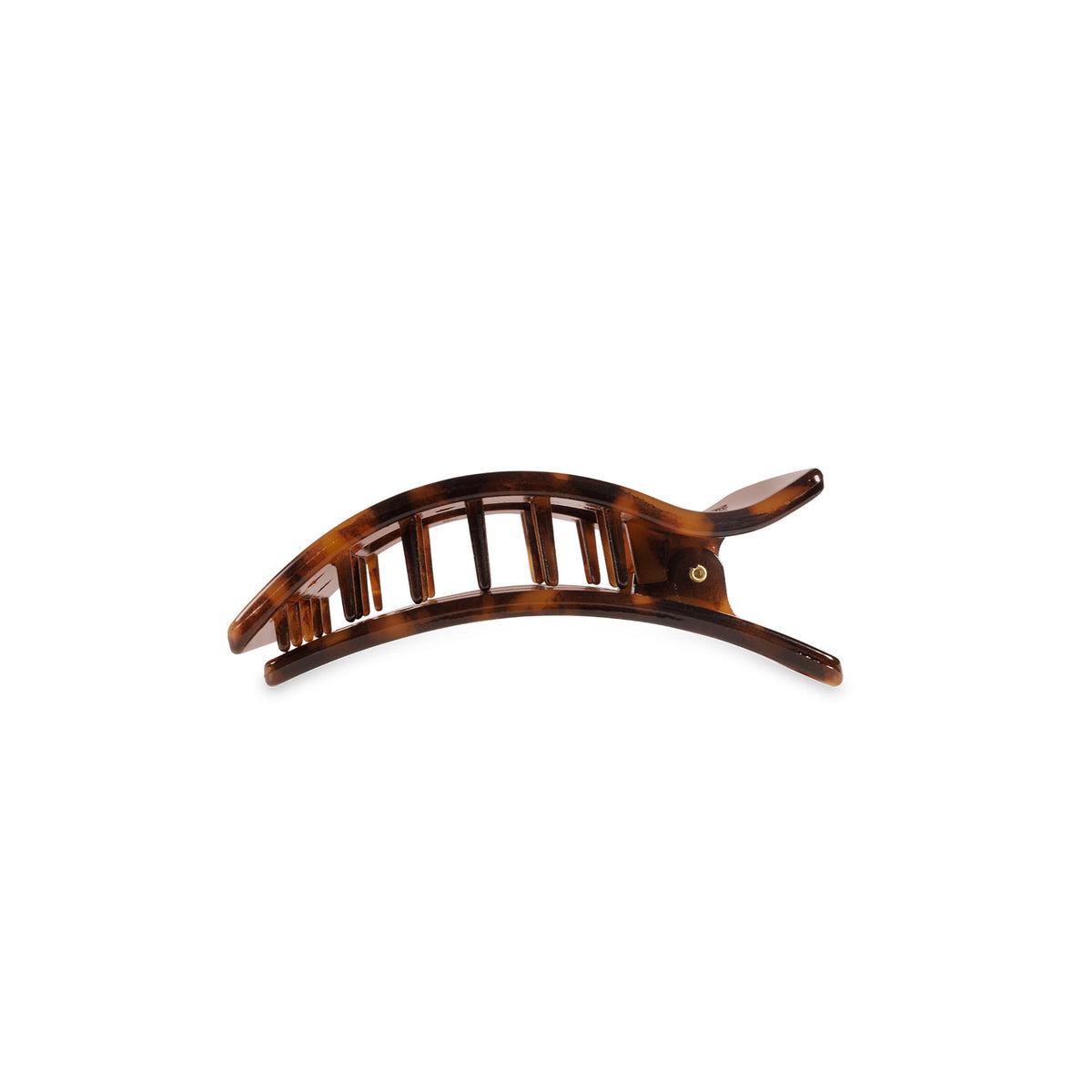 Flat Rectangle Hair Clip | Small | Tortoise