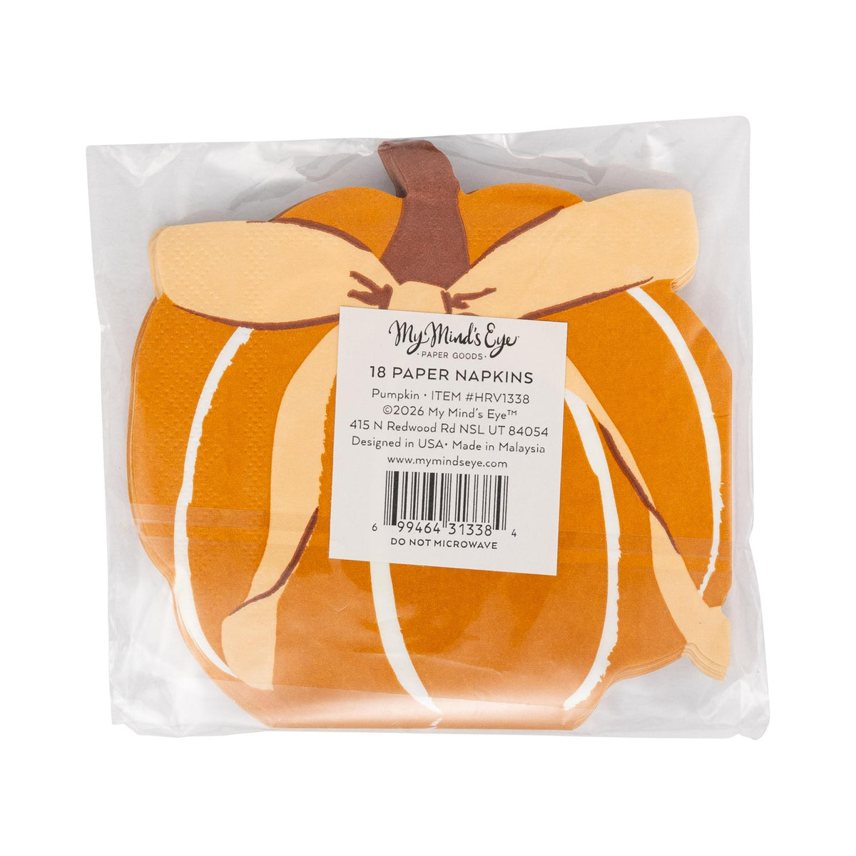 Harvest Pumpkin Shaped Paper Paper Napkins