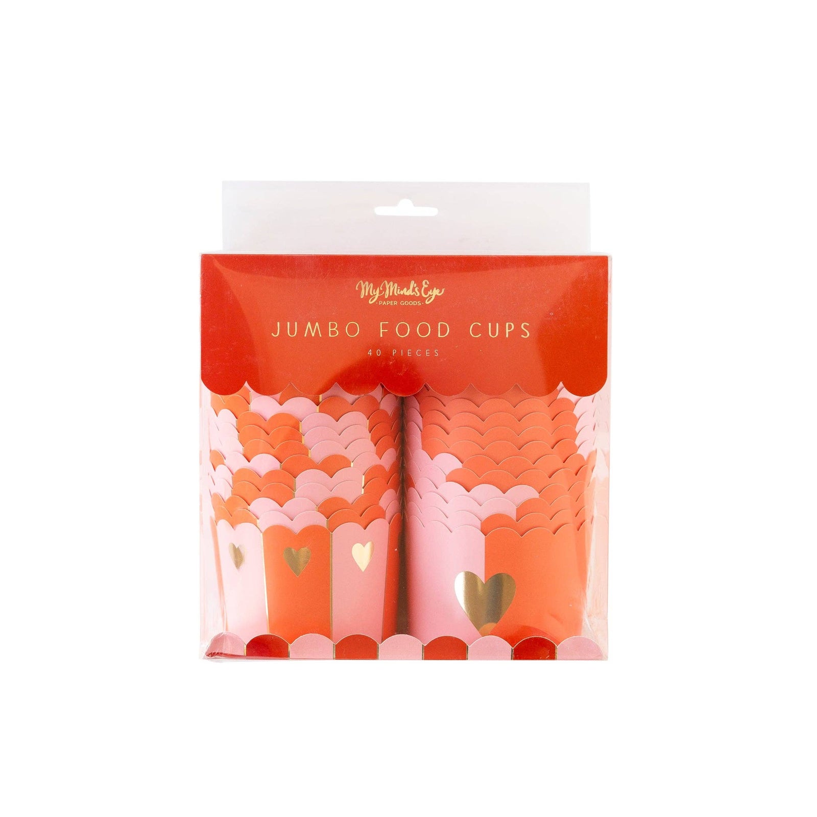 JUMBO Gold Half Heart Baking/Food Cups - The Preppy Bunny