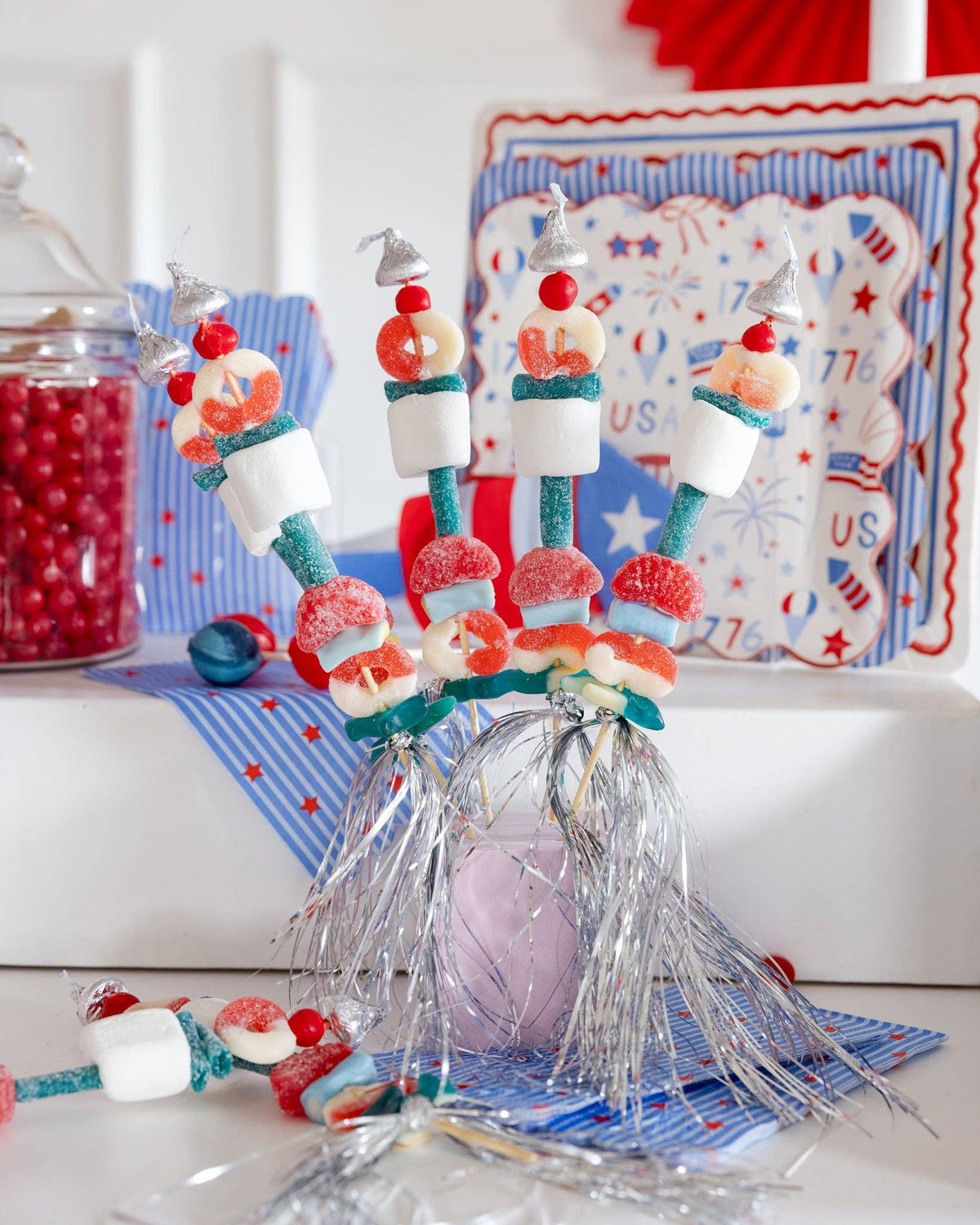 Stripes and Stars Paper Guest Napkins