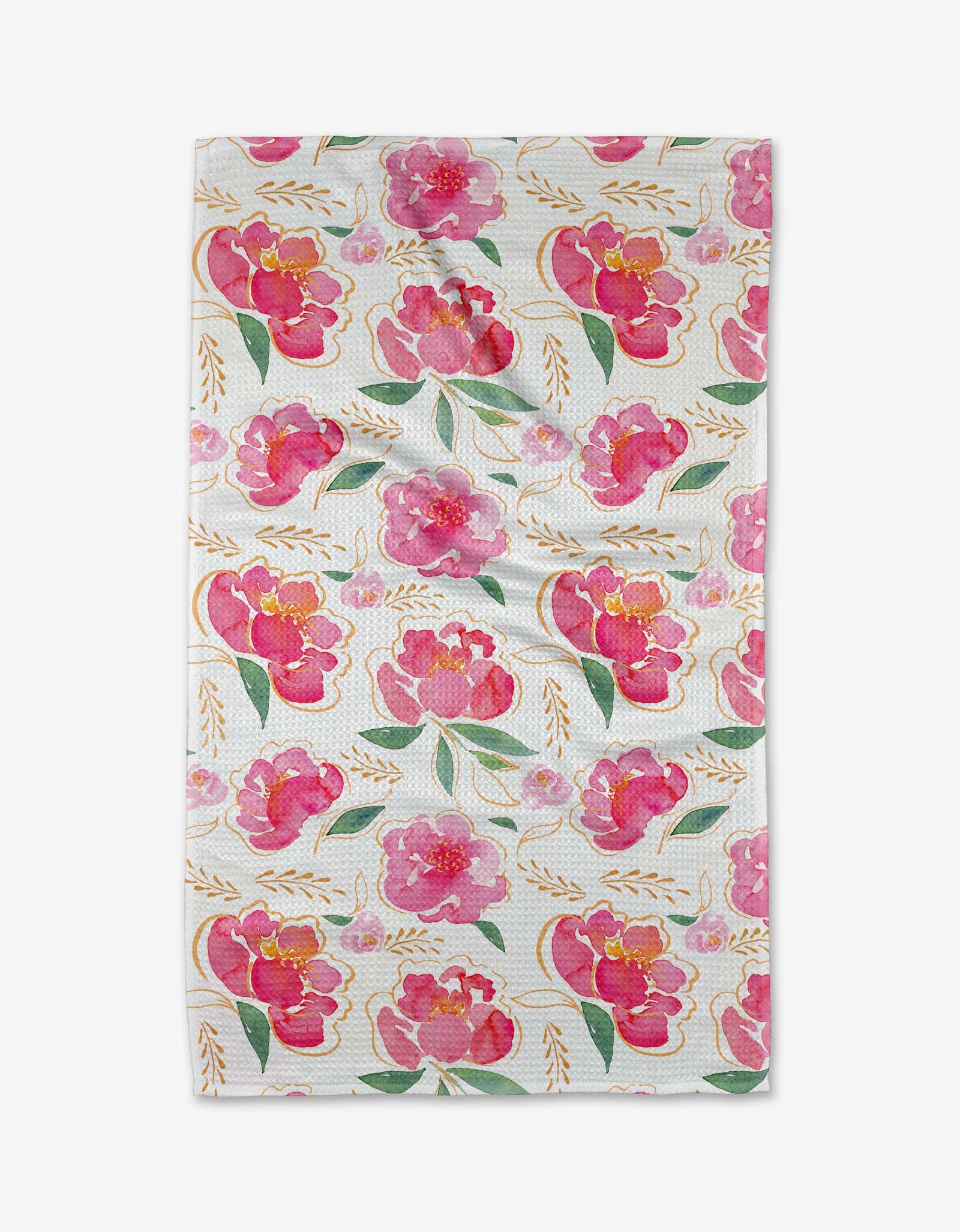 Pink Peony Tea Towel by Geometry - The Preppy Bunny