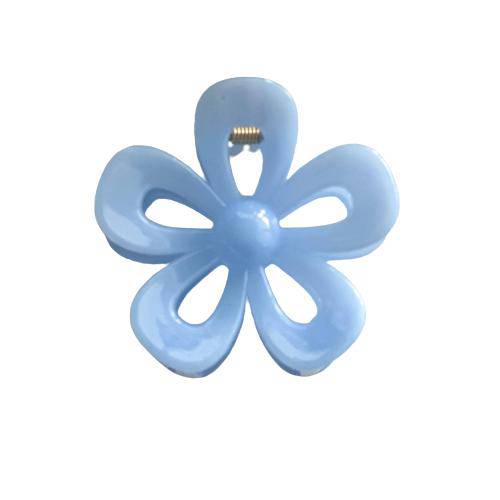 Pop of Floral "Blue" Hair Clip - The Preppy Bunny