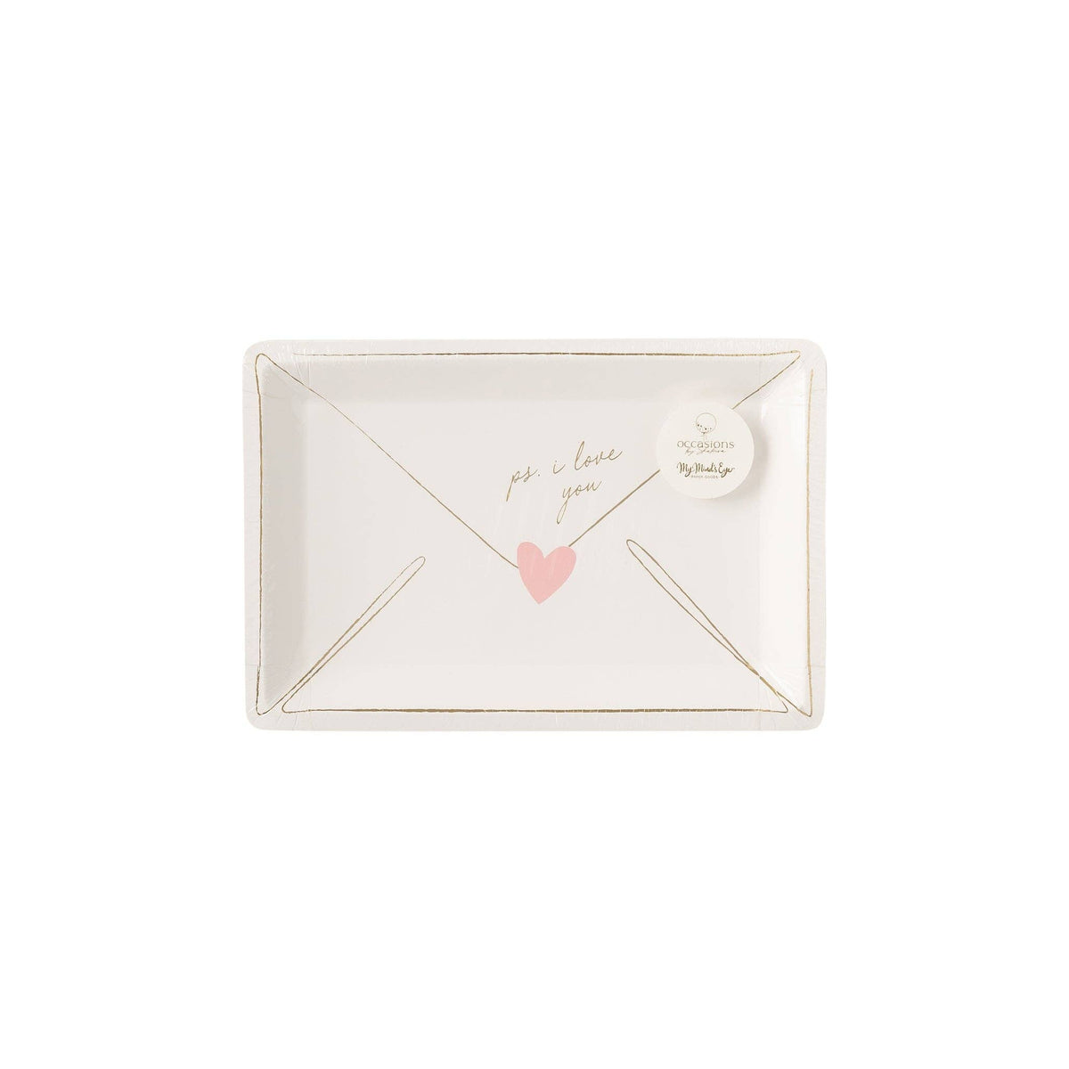 Valentine Love Notes Plates - The Preppy Bunny