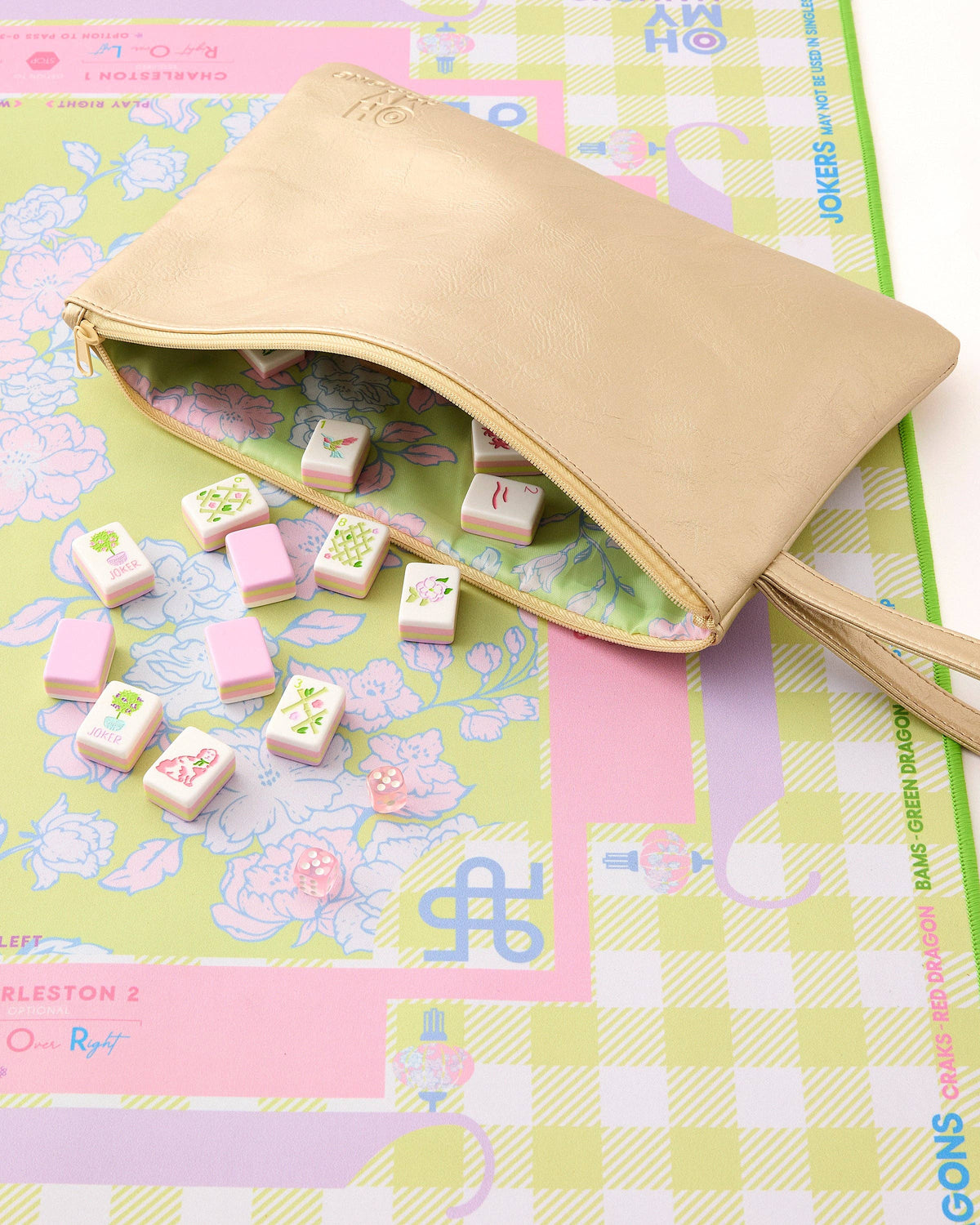 Champagne Bloom Tile Bag - The Preppy Bunny