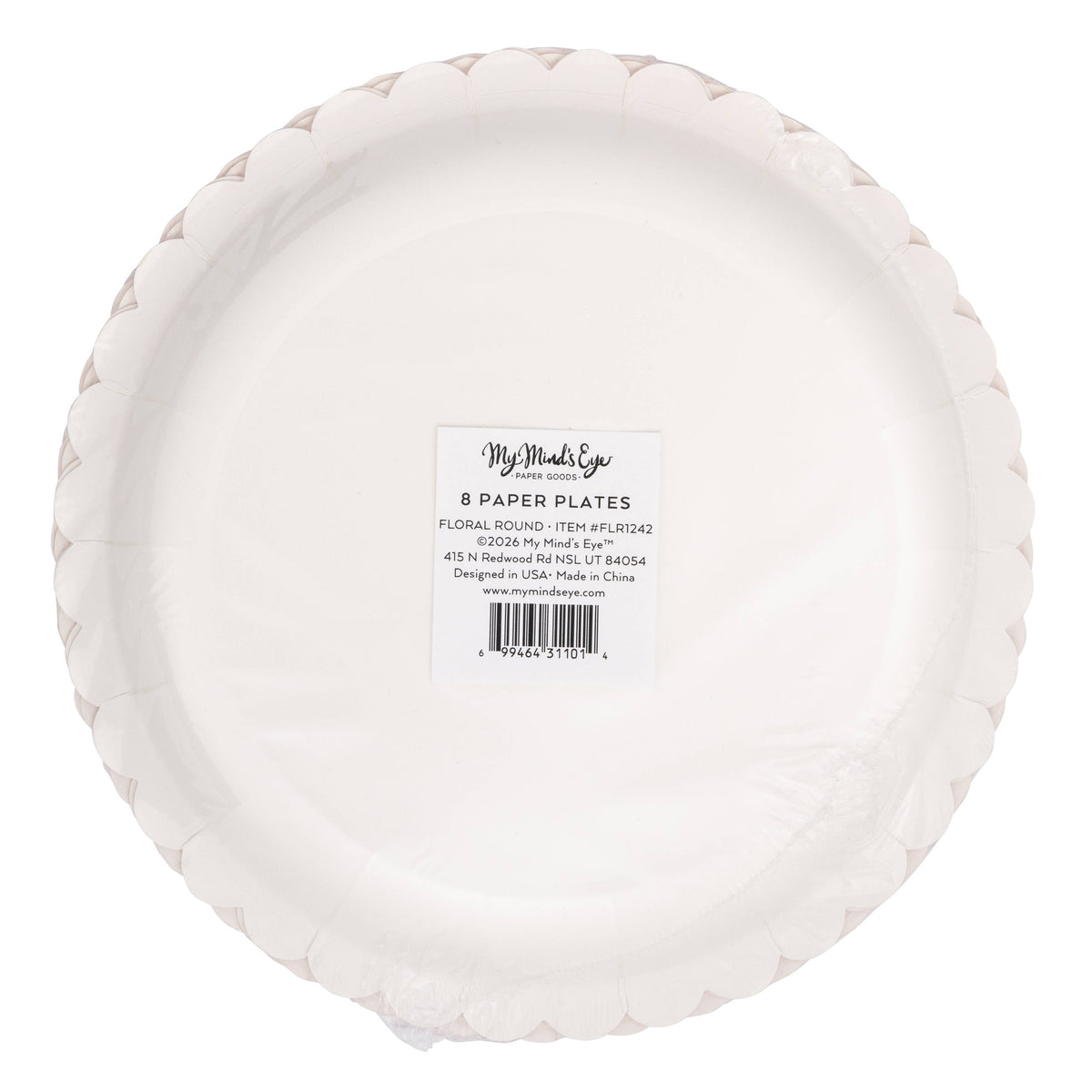 Floral Round 8" Plates - The Preppy Bunny