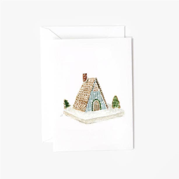 Gingerbread Chalet Mini Enclosure Card - The Preppy Bunny