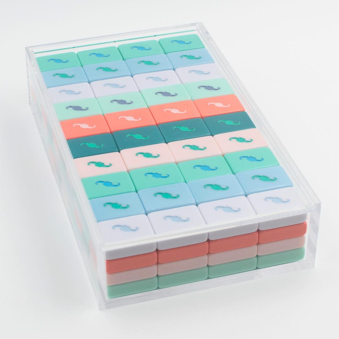 Mahjong Acrylic Display Box (Destination Collection Tiles) - The Preppy Bunny