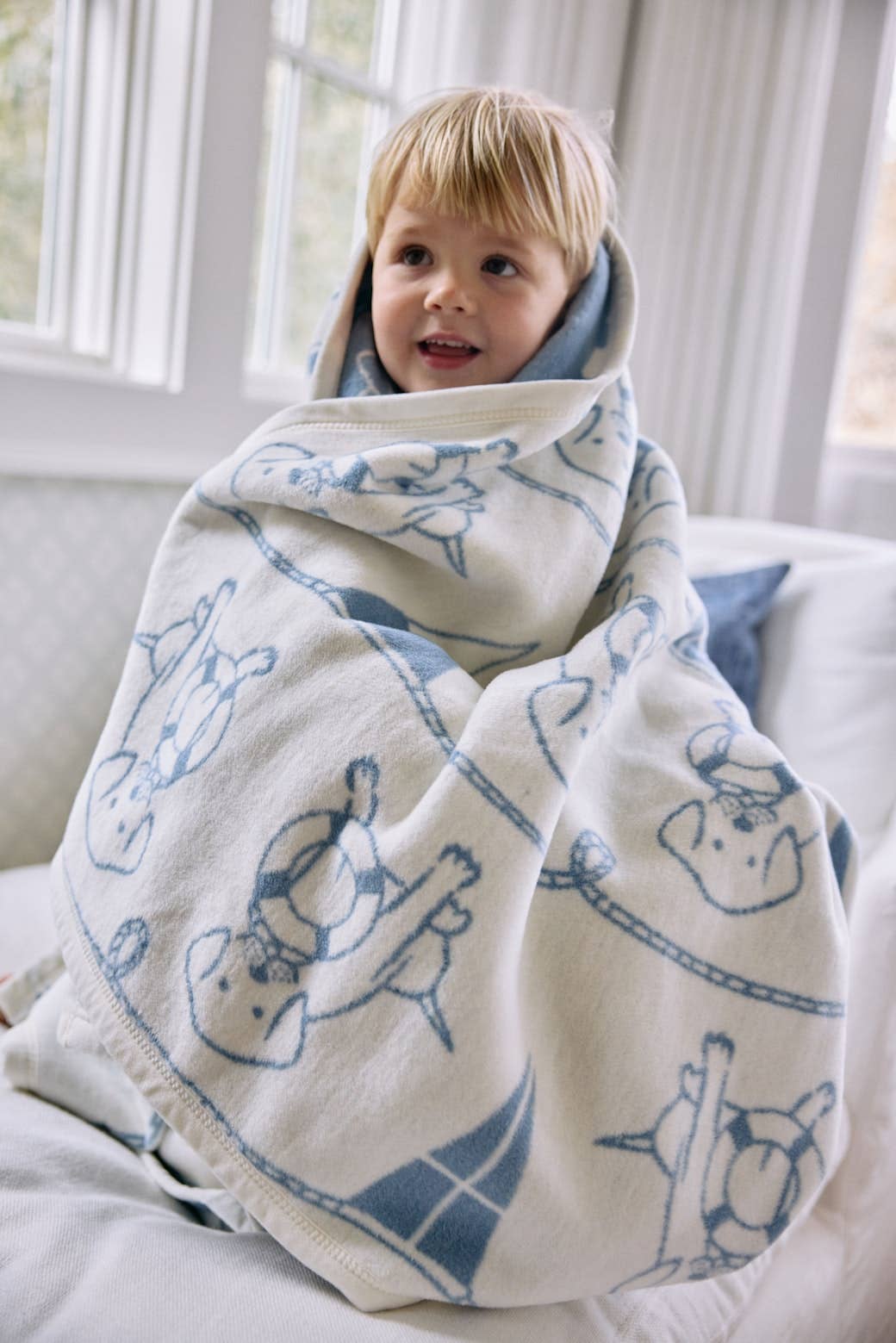 Sailor Pups Midi Blanket by ChappyWrap