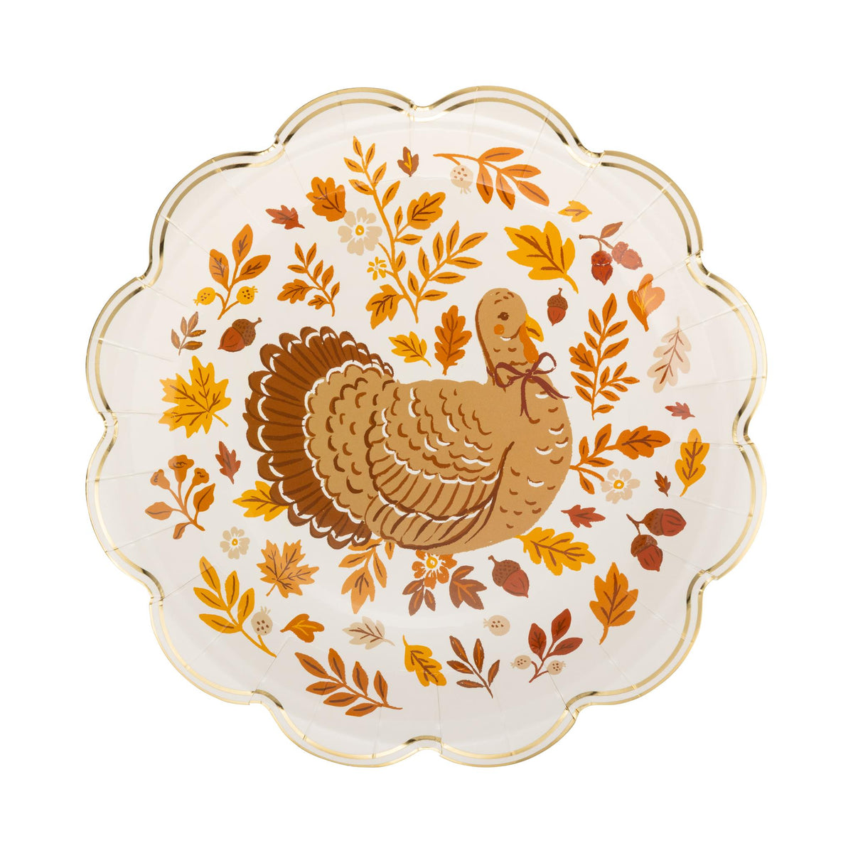Turkey Foliage Paper Plates