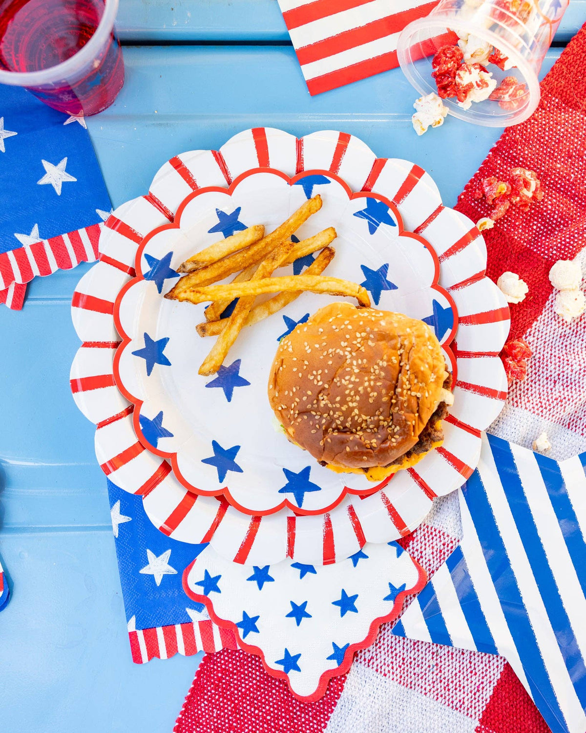 Stars and Stripes Paper Cocktail Napkin Set