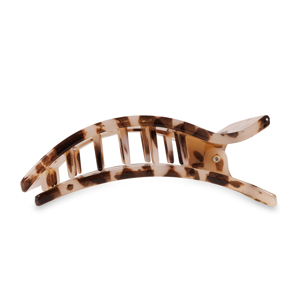 Flat Rectangle Hair Clip | Large | Blonde Tortoise