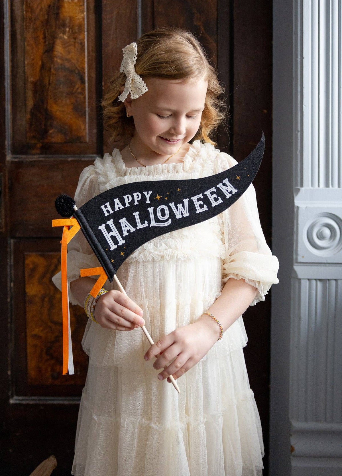 Happy Halloween Felt Pennant - The Preppy Bunny